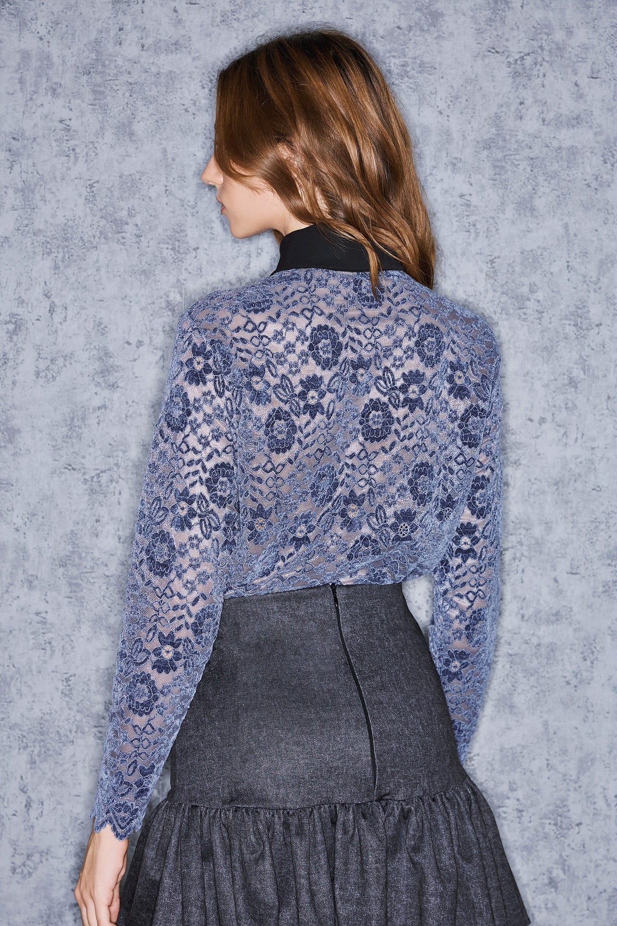 ISOLDE SHIRT LACE | INDIGO  (19007)