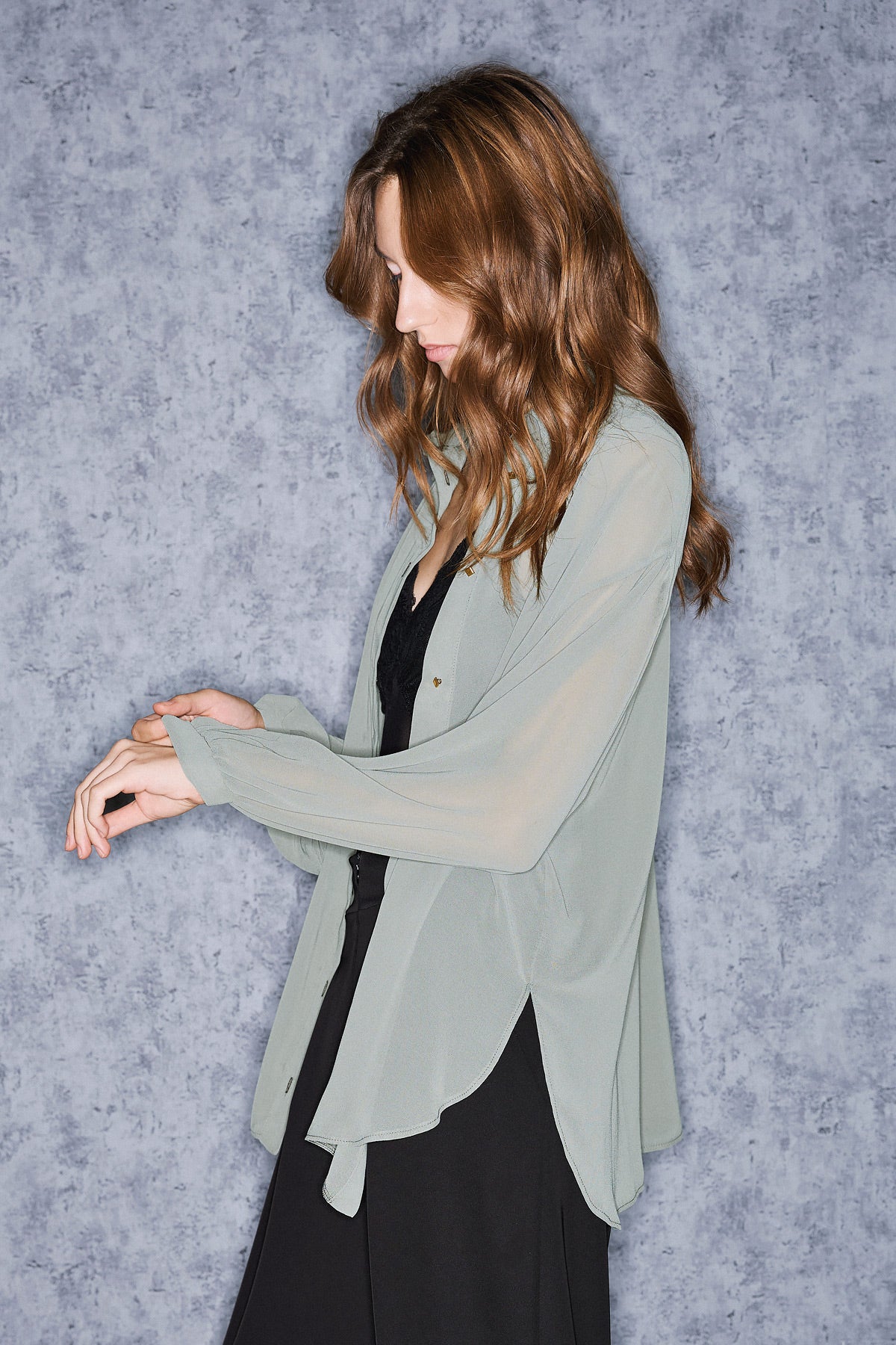 ETHERA SHIRT | CHIFFON KHAKI  (19001A)