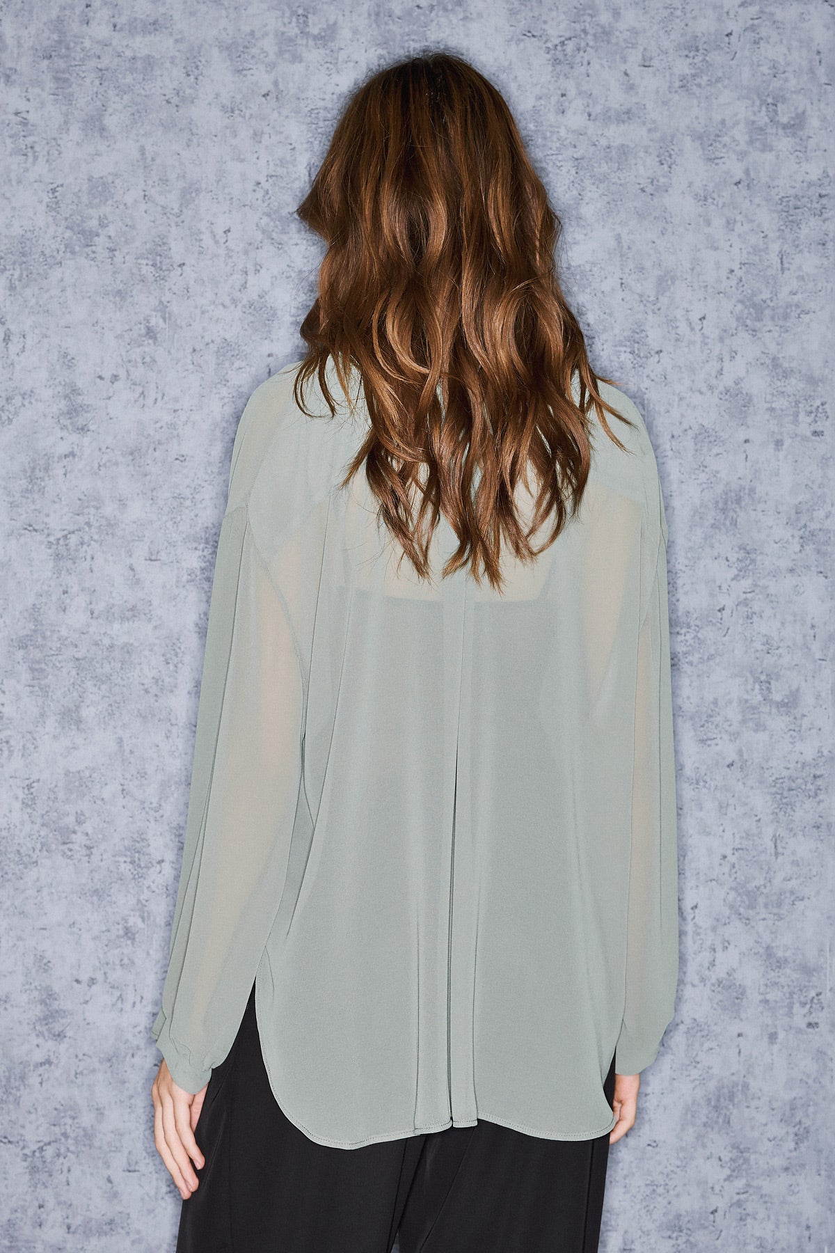 ETHERA SHIRT | CHIFFON KHAKI  (19001A)