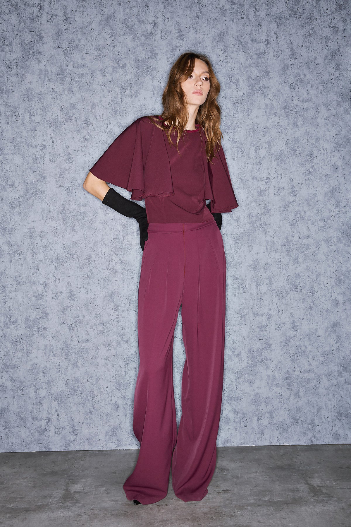 CALLIENE BLOUSE | BORDEAUX  (19030)