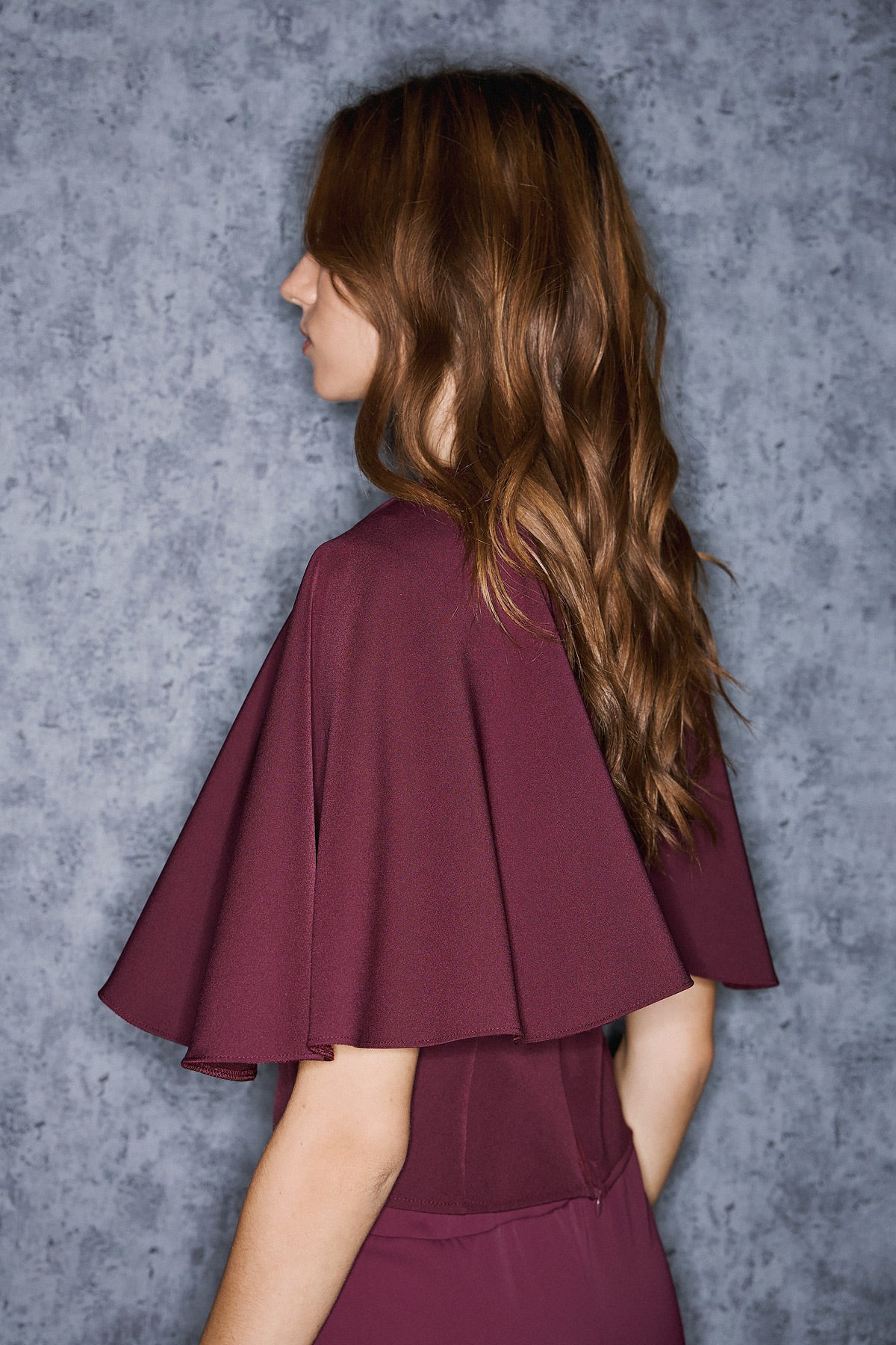 CALLIENE BLOUSE | BORDEAUX  (19030)