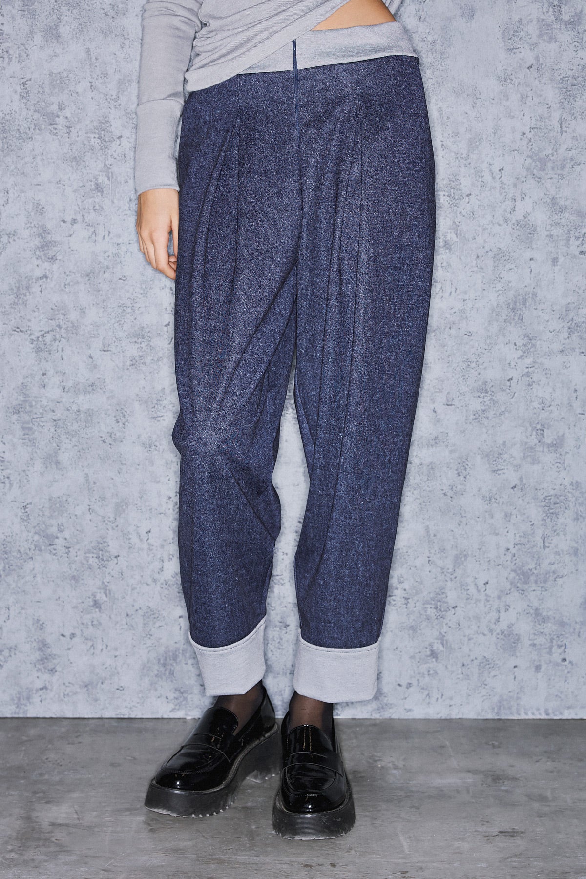 THALYS BARREL PANTS | DENIM  (19022A)
