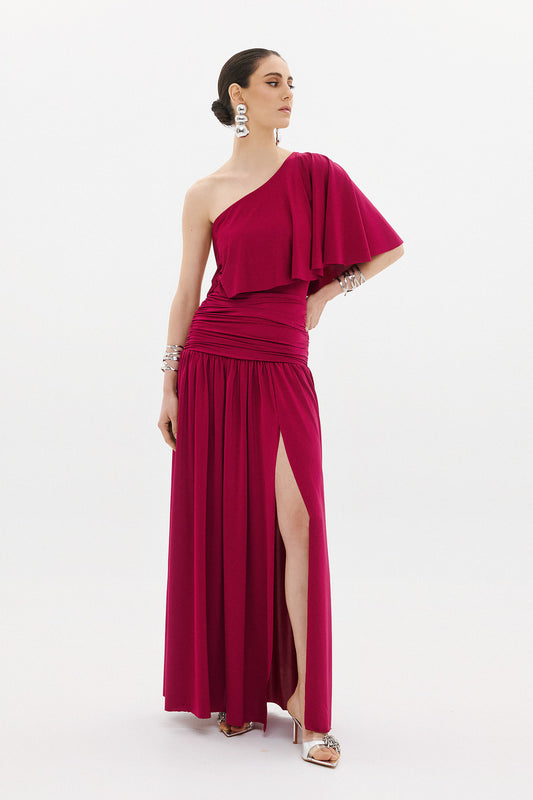 CLARISA DRESS | DEEP BERRY  (20008B)