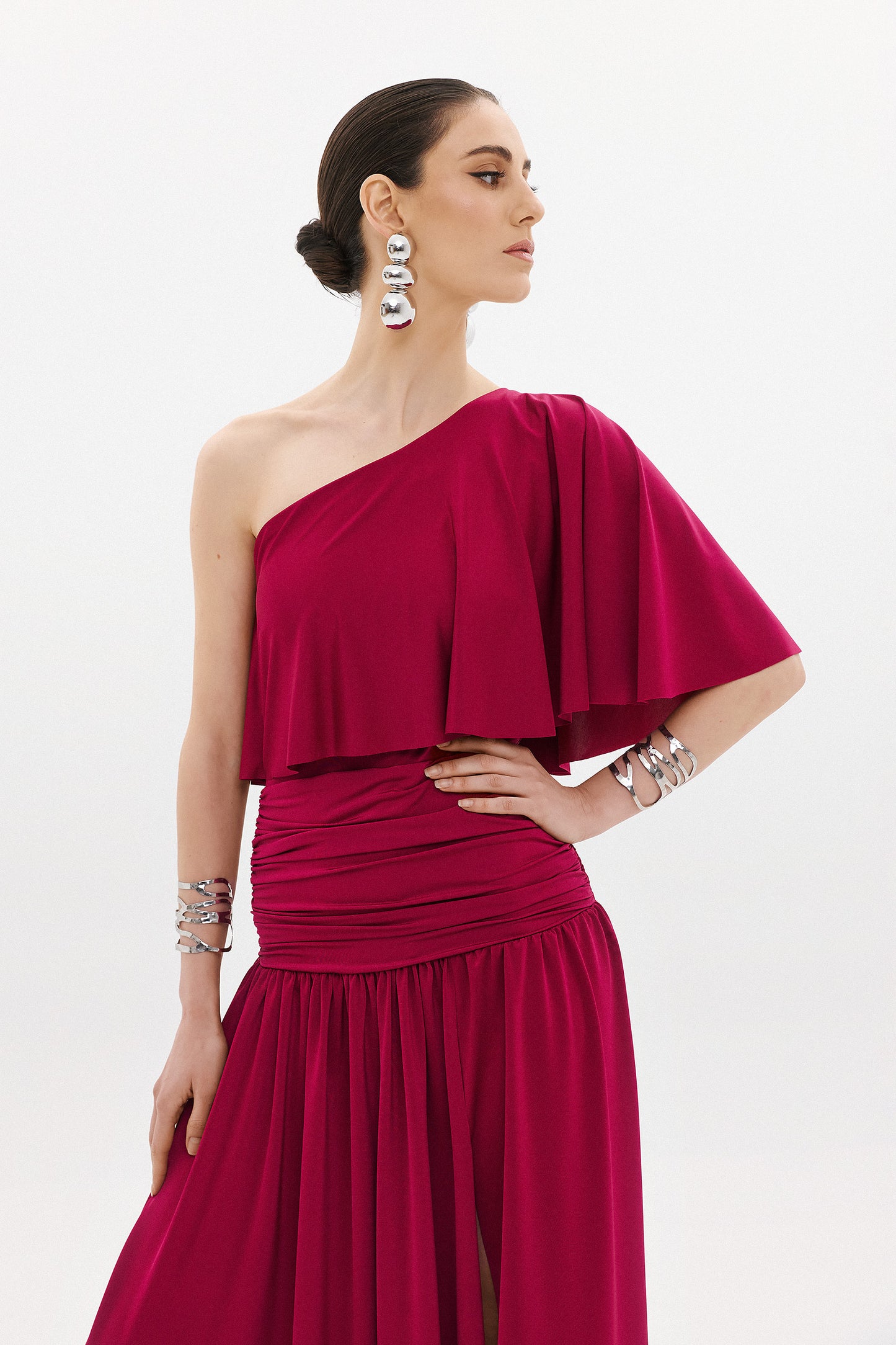 CLARISA DRESS | DEEP BERRY  (20008B)
