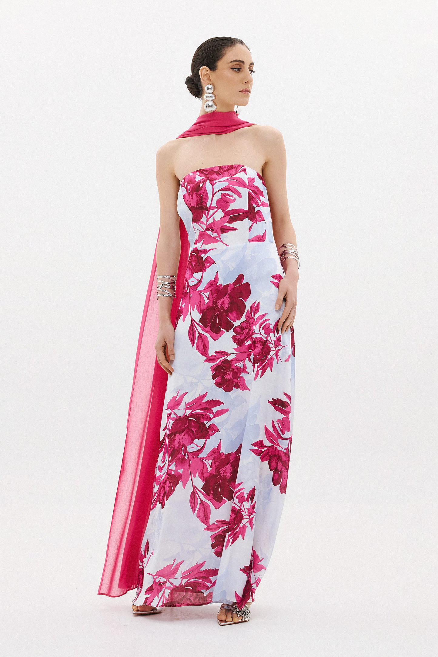 NOURIA DRESS  |  MULBERRY FLORAL  (20025)
