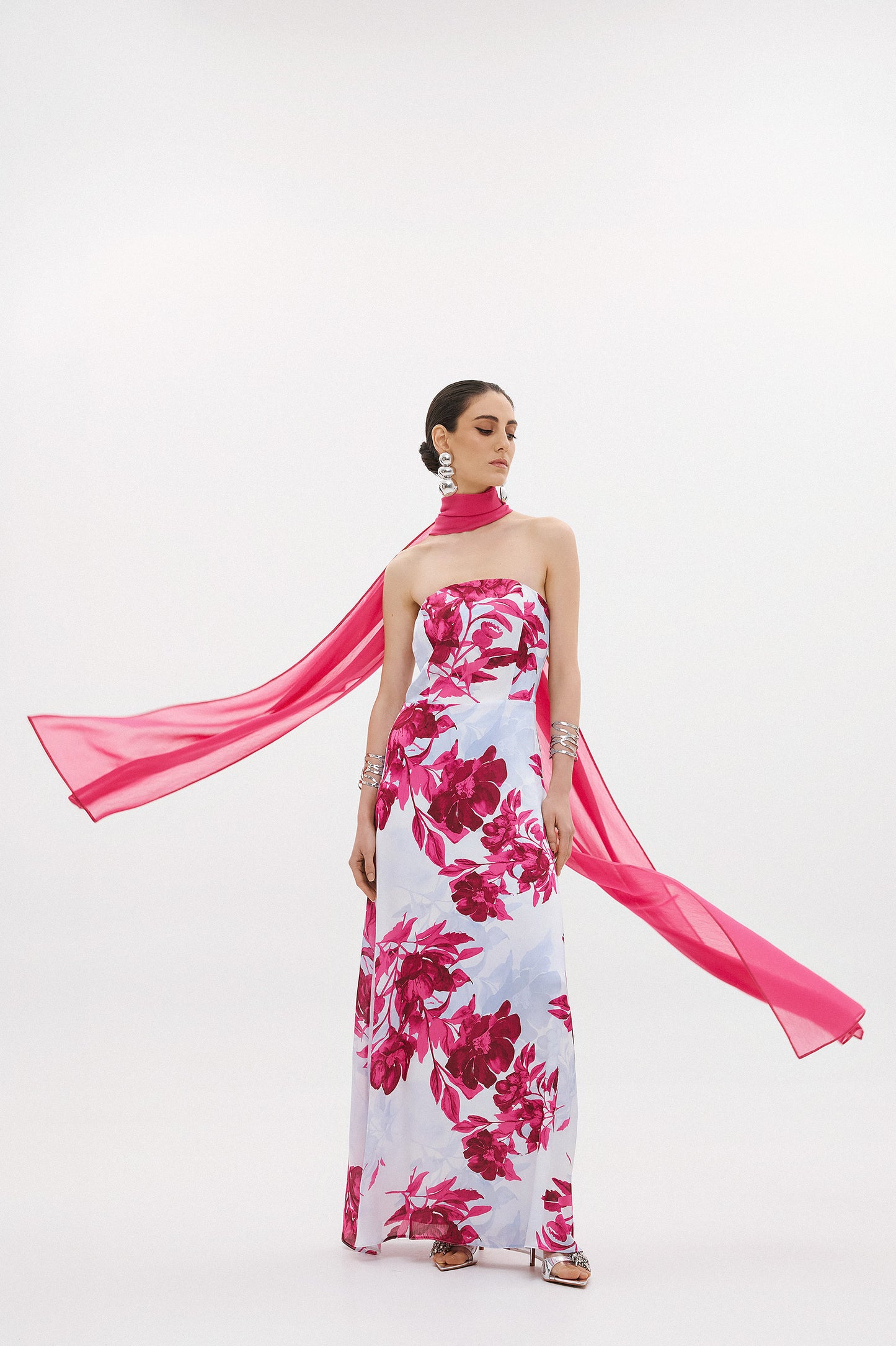 NOURIA DRESS  |  MULBERRY FLORAL  (20025)