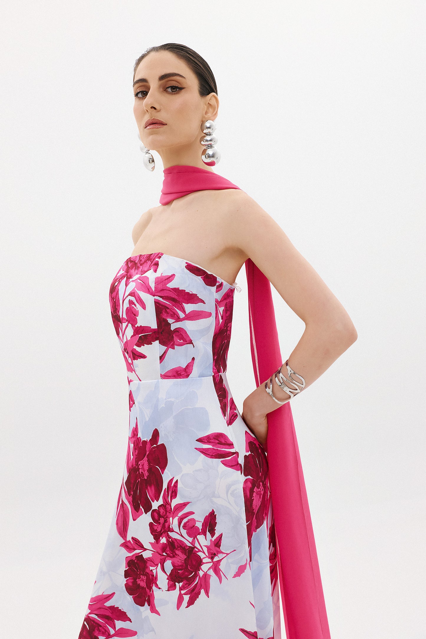 NOURIA DRESS  |  MULBERRY FLORAL  (20025)
