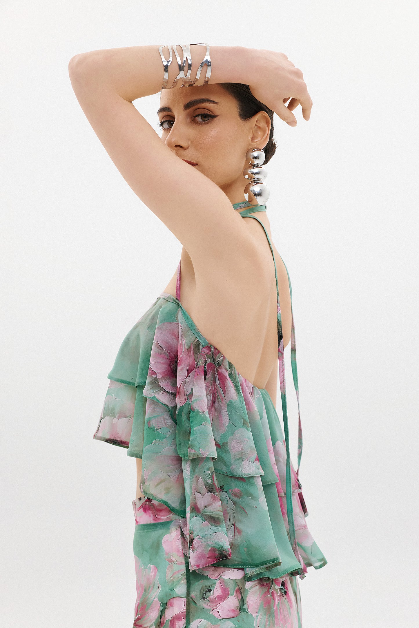 THEA TOP  | SEAFOAM FLORAL  (20006A)