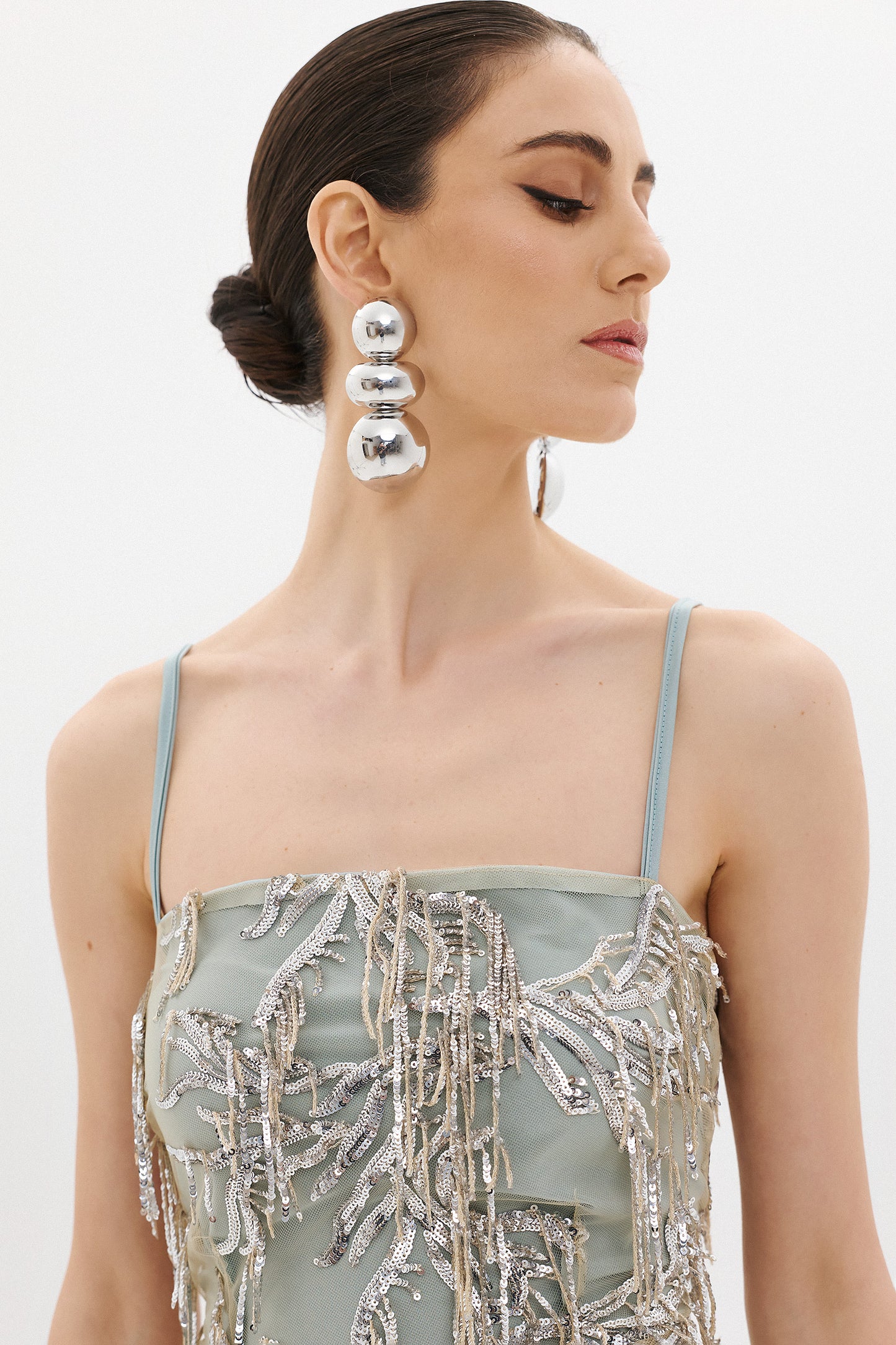 INGRID MIDI DRESS  |  SAGE & BLUSH  (20009A)