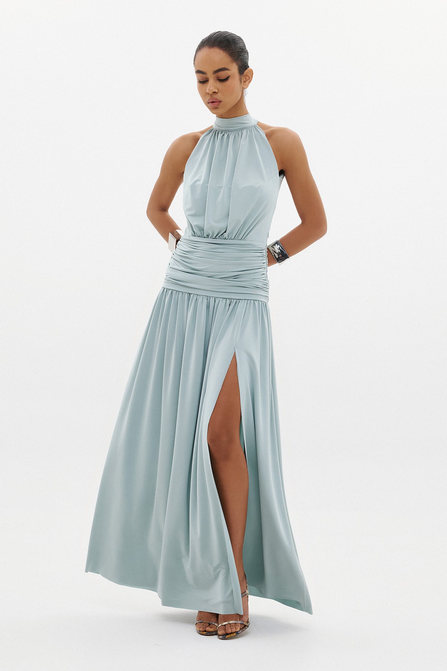 IVANA DRESS  |  SAGE  (20010A)