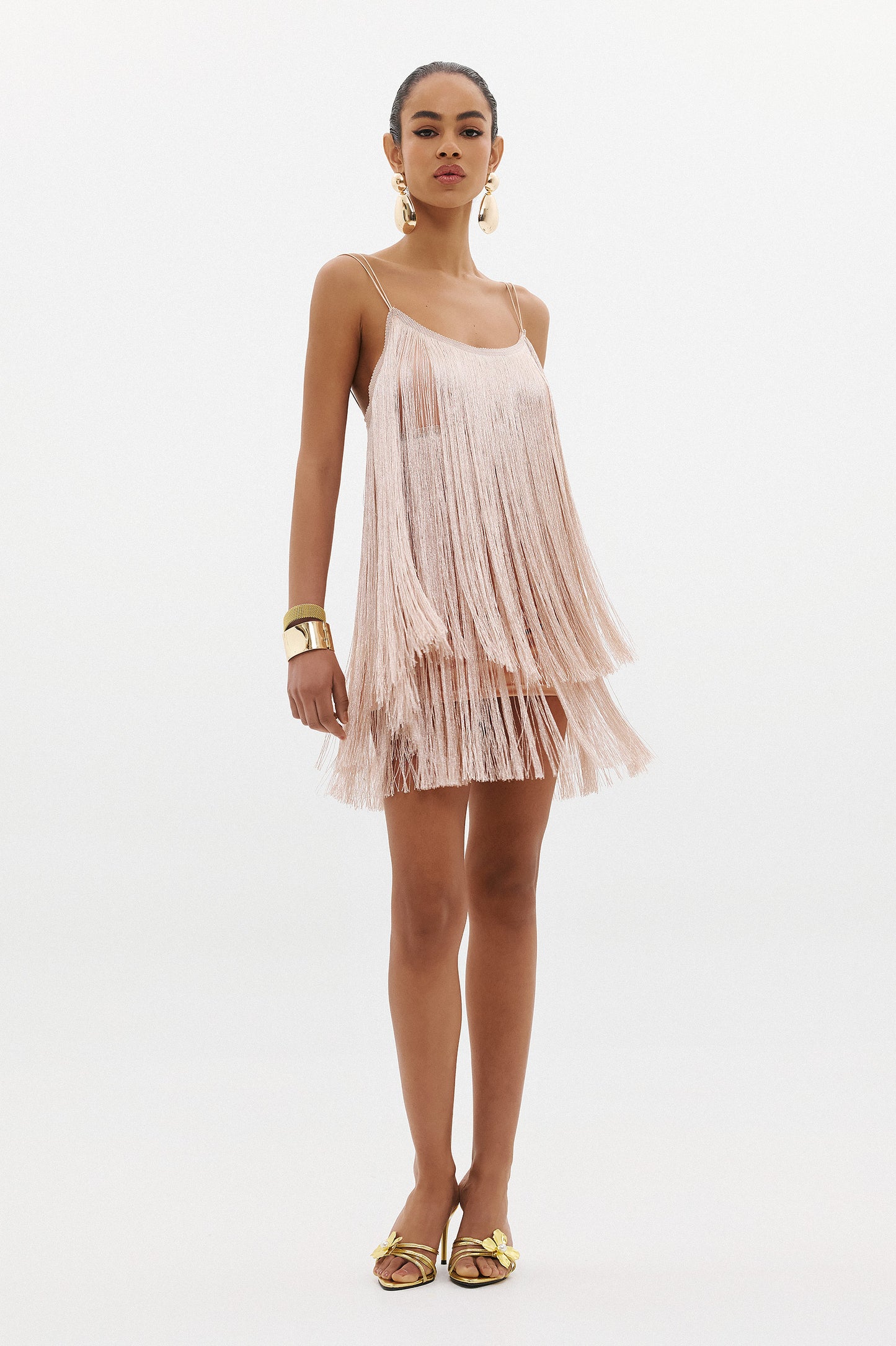 SALSA FRING DRESS  |  BLUSH  (20024)