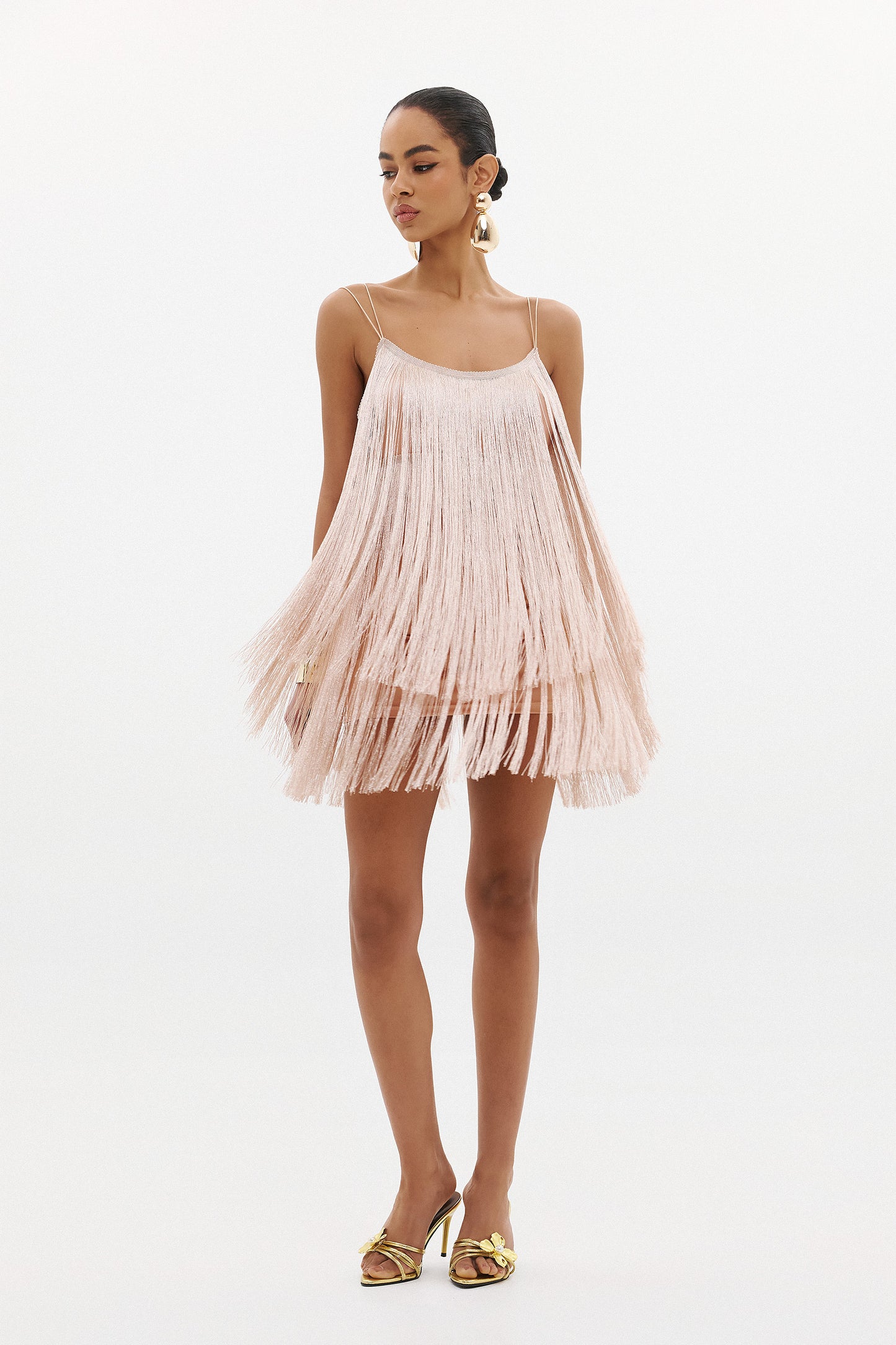 SALSA FRING DRESS  |  BLUSH  (20024)