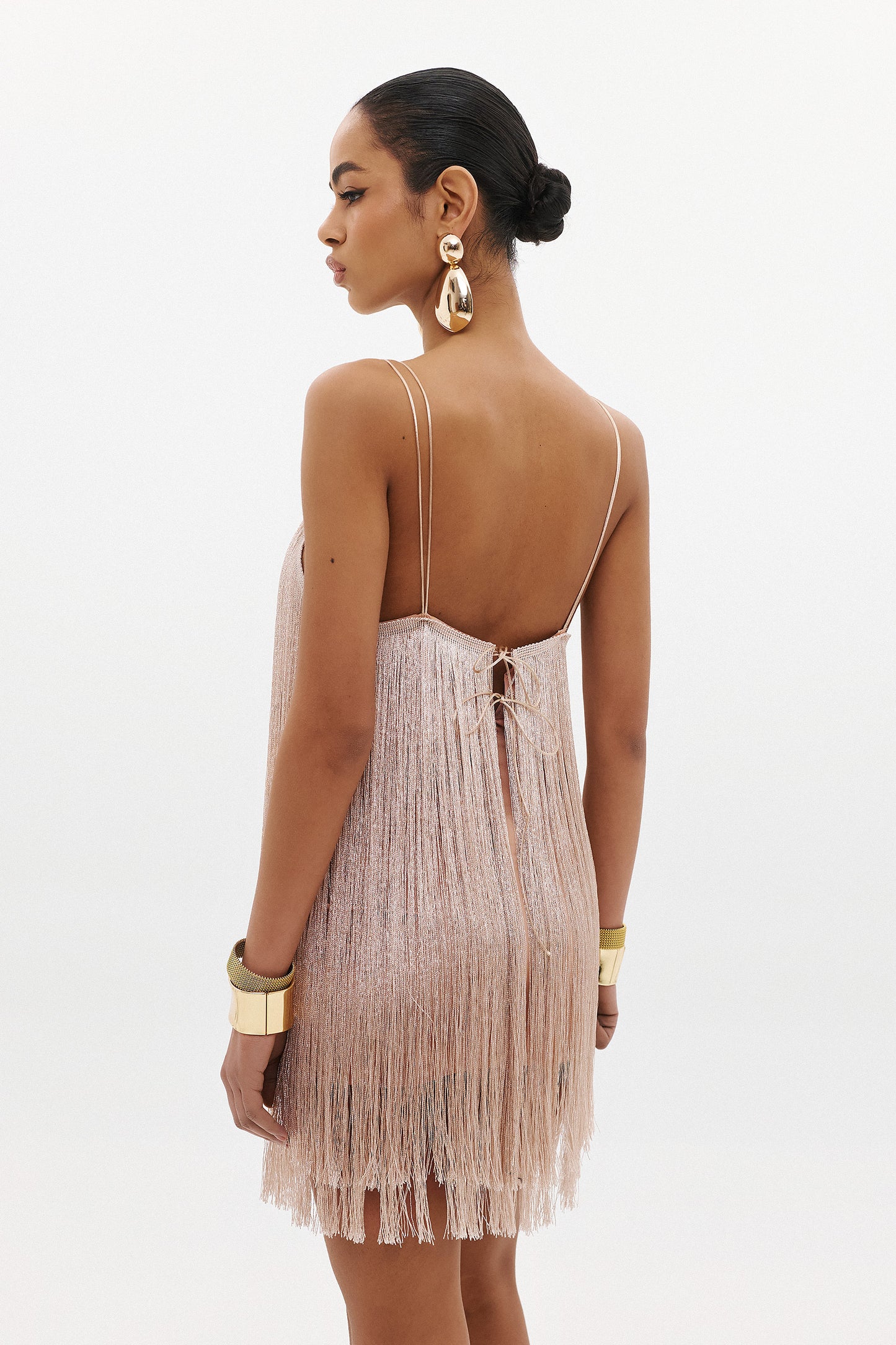 SALSA FRING DRESS  |  BLUSH  (20024)
