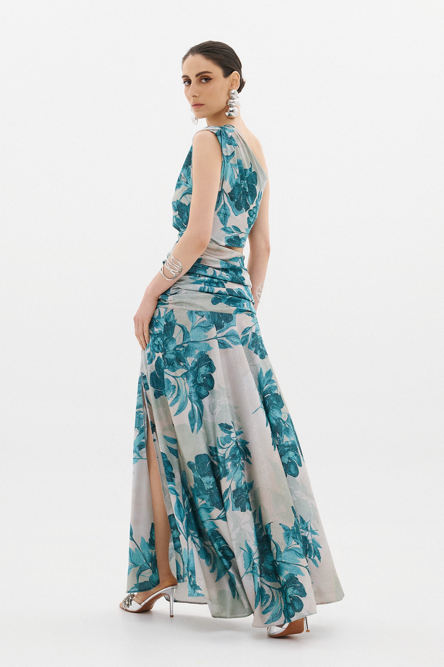 ROMINA DRESS  |  AQUA FLORAL  (20022B)