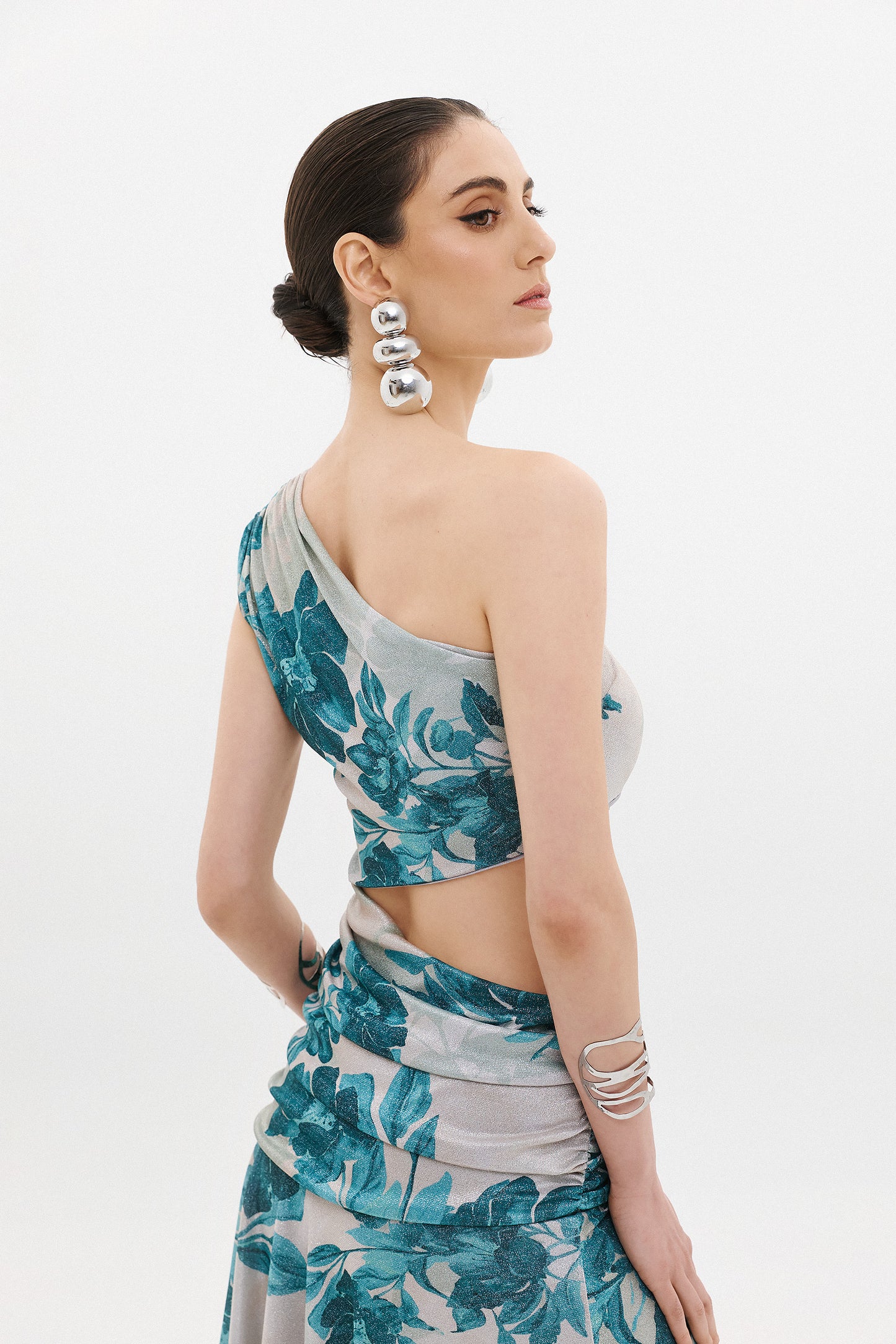 ROMINA DRESS  |  AQUA FLORAL  (20022B)