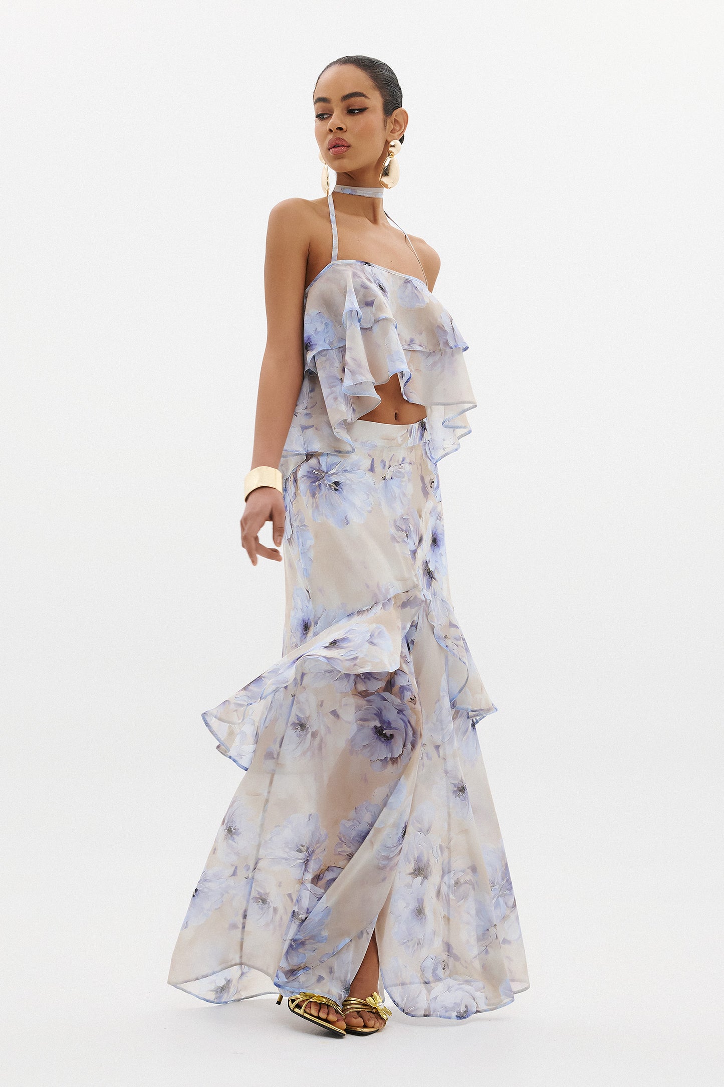 ELENA SKIRT  |  AZZURE FLORAL  (20012)