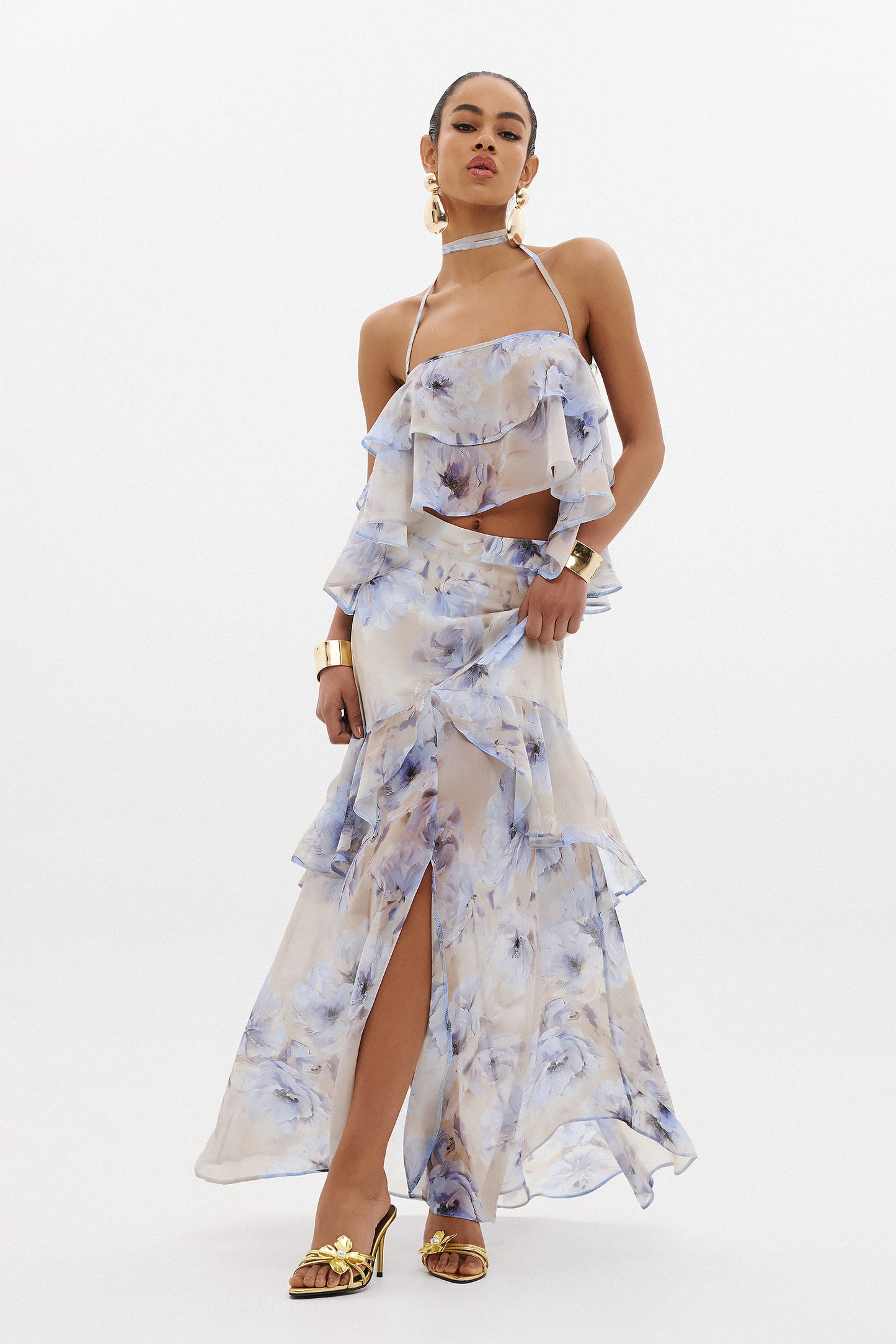 ELENA SKIRT  |  AZZURE FLORAL  (20012)