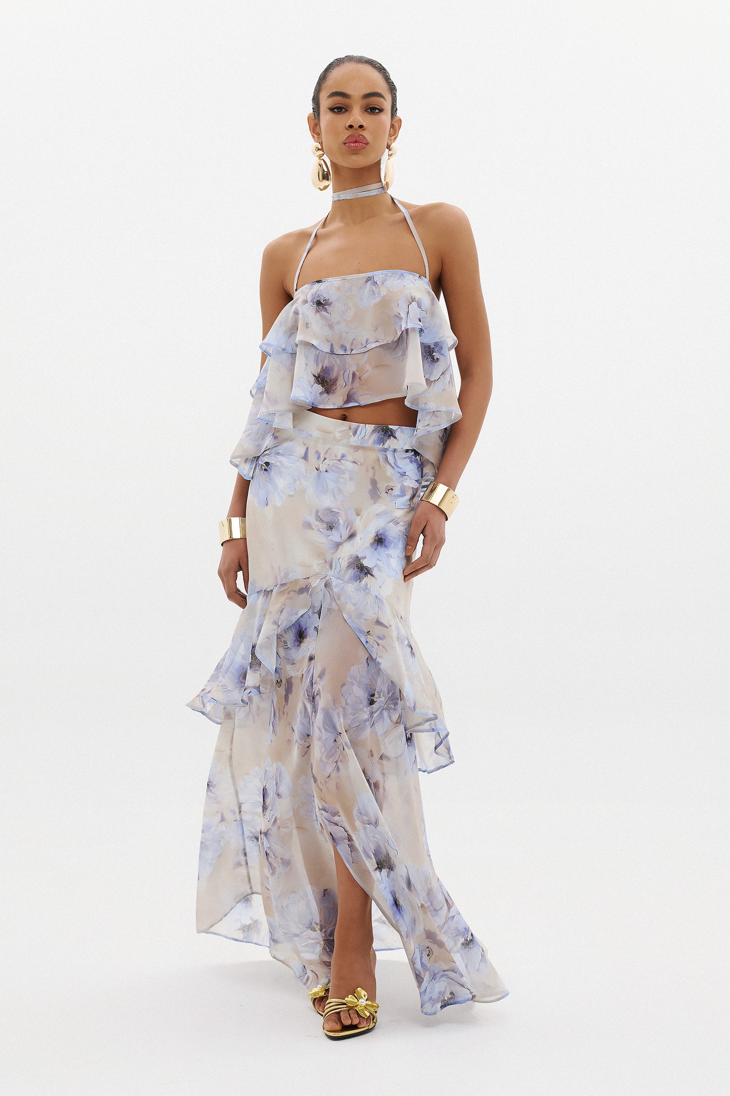 ELENA SKIRT  |  AZZURE FLORAL  (20012)