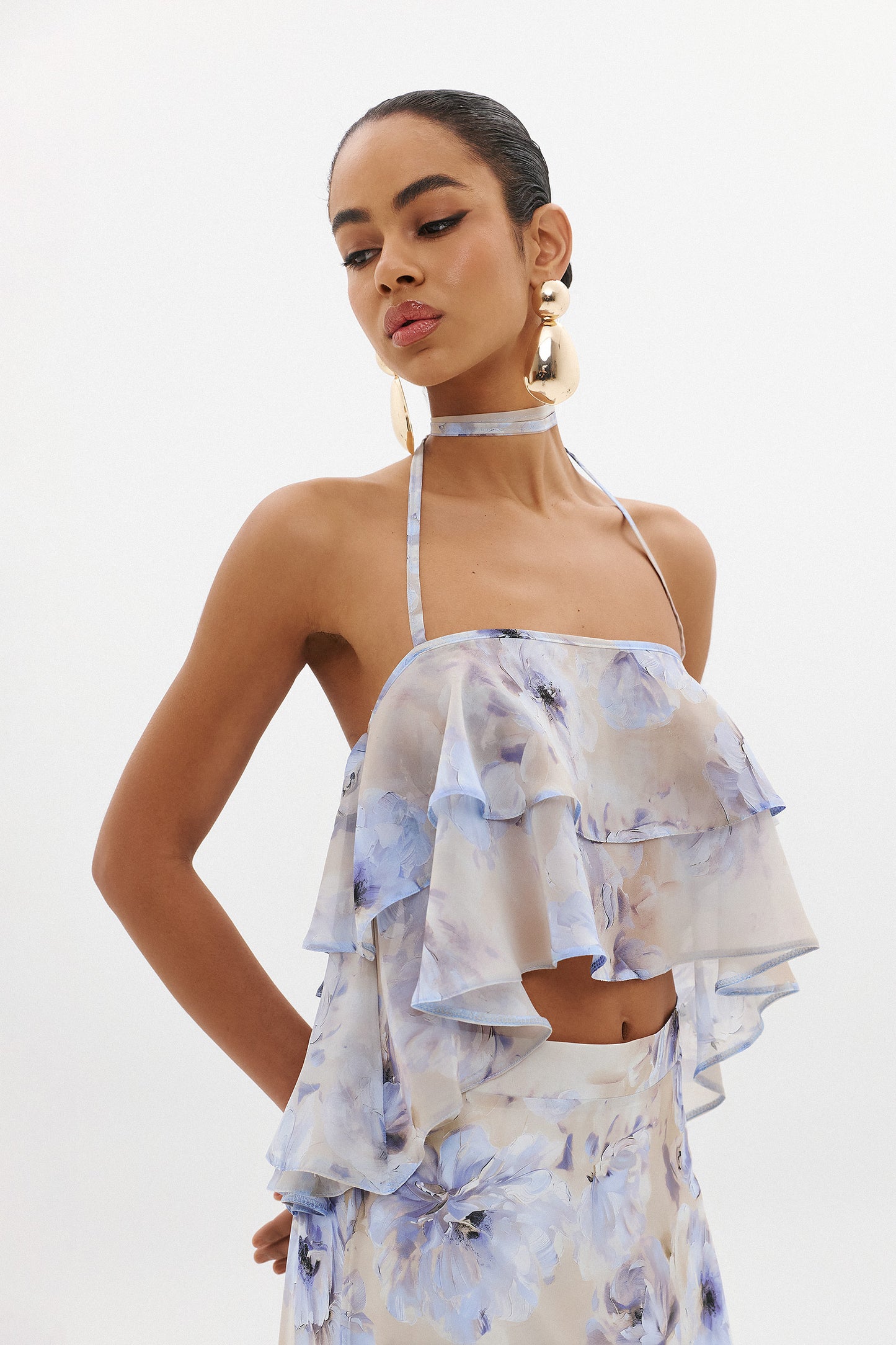 THEA TOP | AZZURE FLORAL  (20006A)