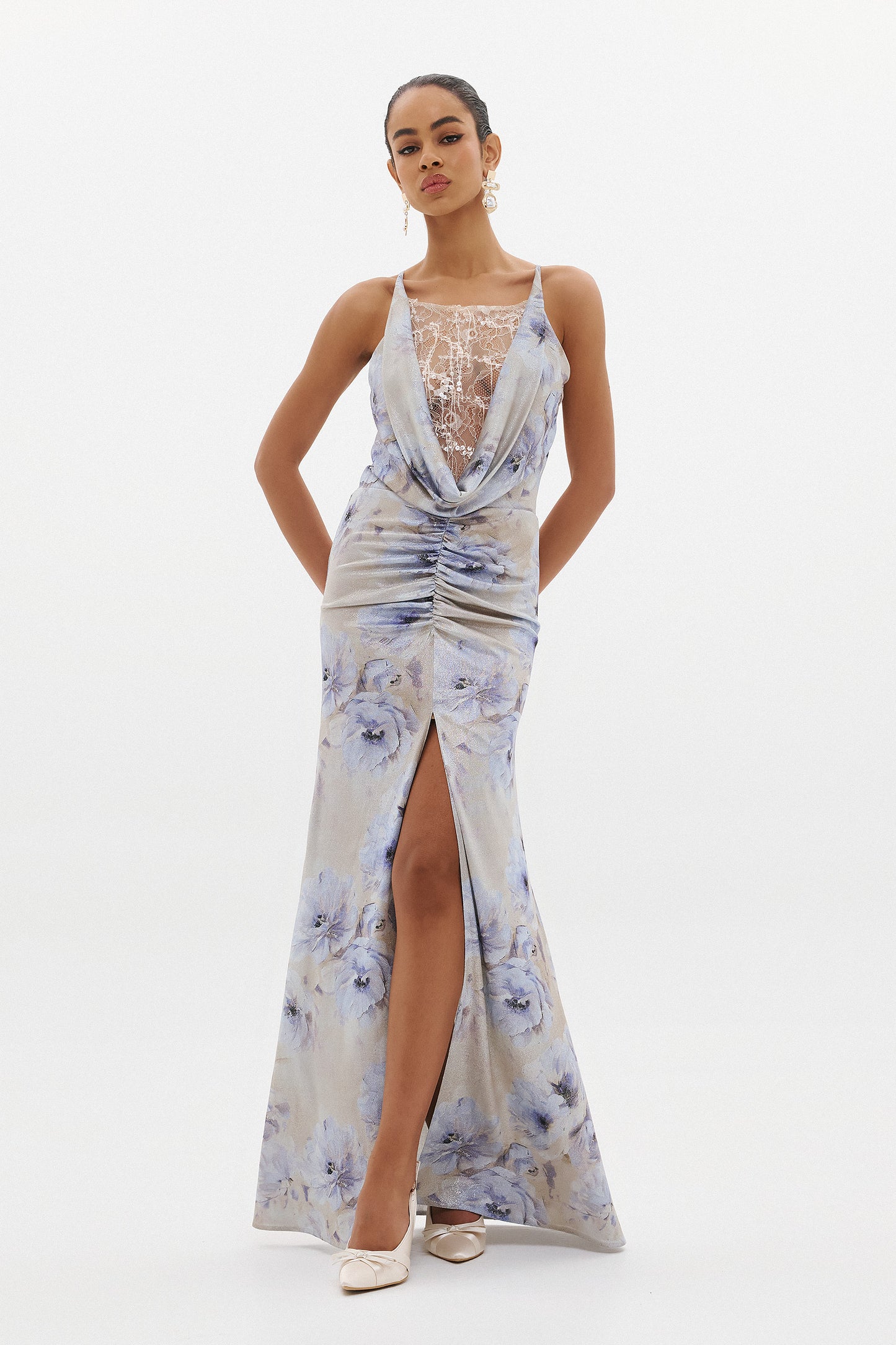 NAOMI DRESS  |  AZZURE FLORAL   (20011C)