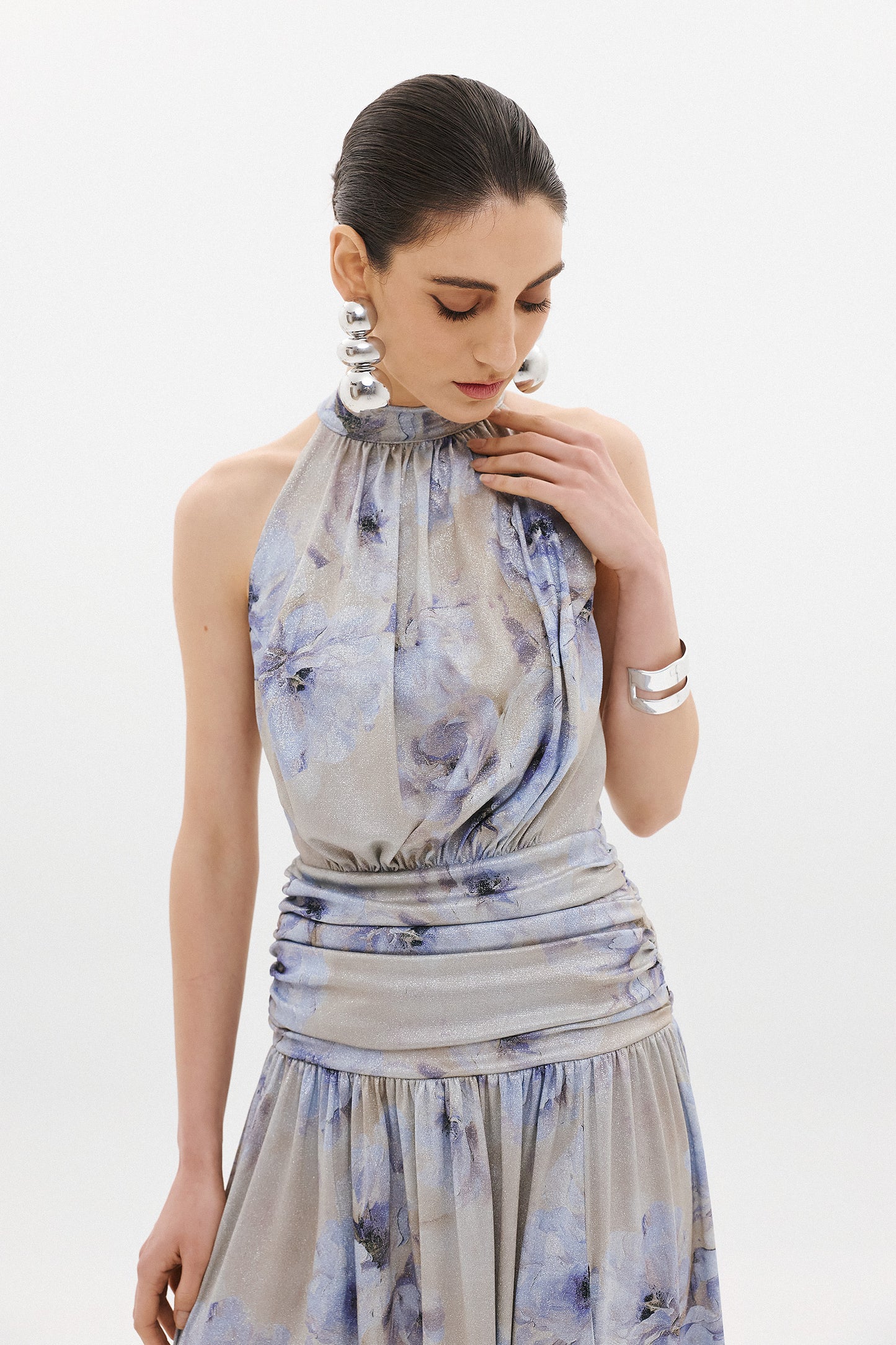 IVANA DRESS  | AZZURE FLORAL (20010B)
