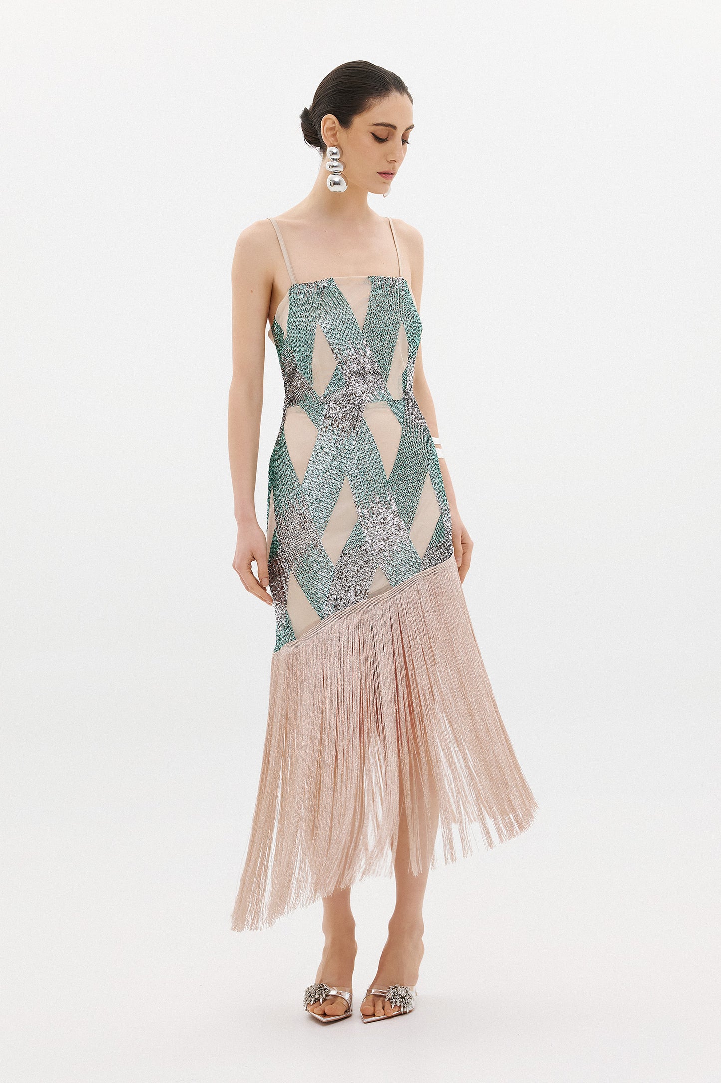 INGRID  DRESS  | SEQUIN  (20009B)