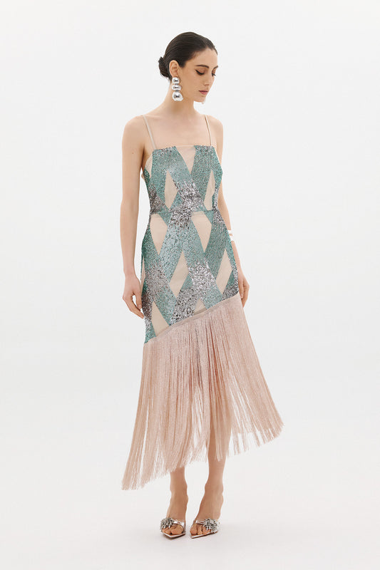 INGRID  DRESS  | SEQUIN  (20009B)