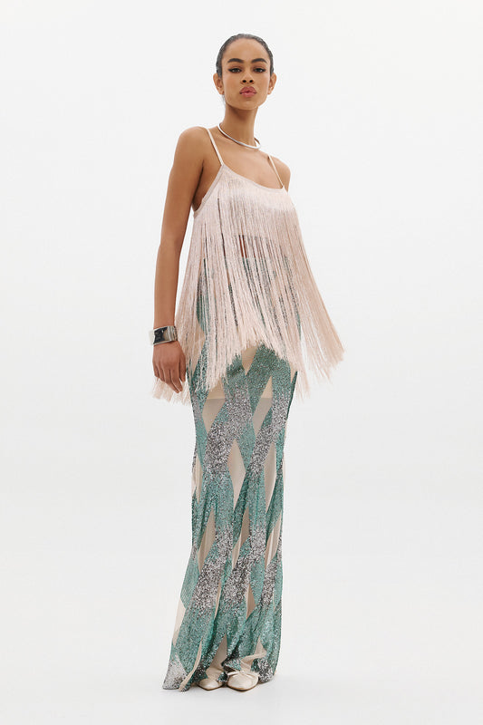 ARIELLA SEQUIN SKIRT  (20005A)