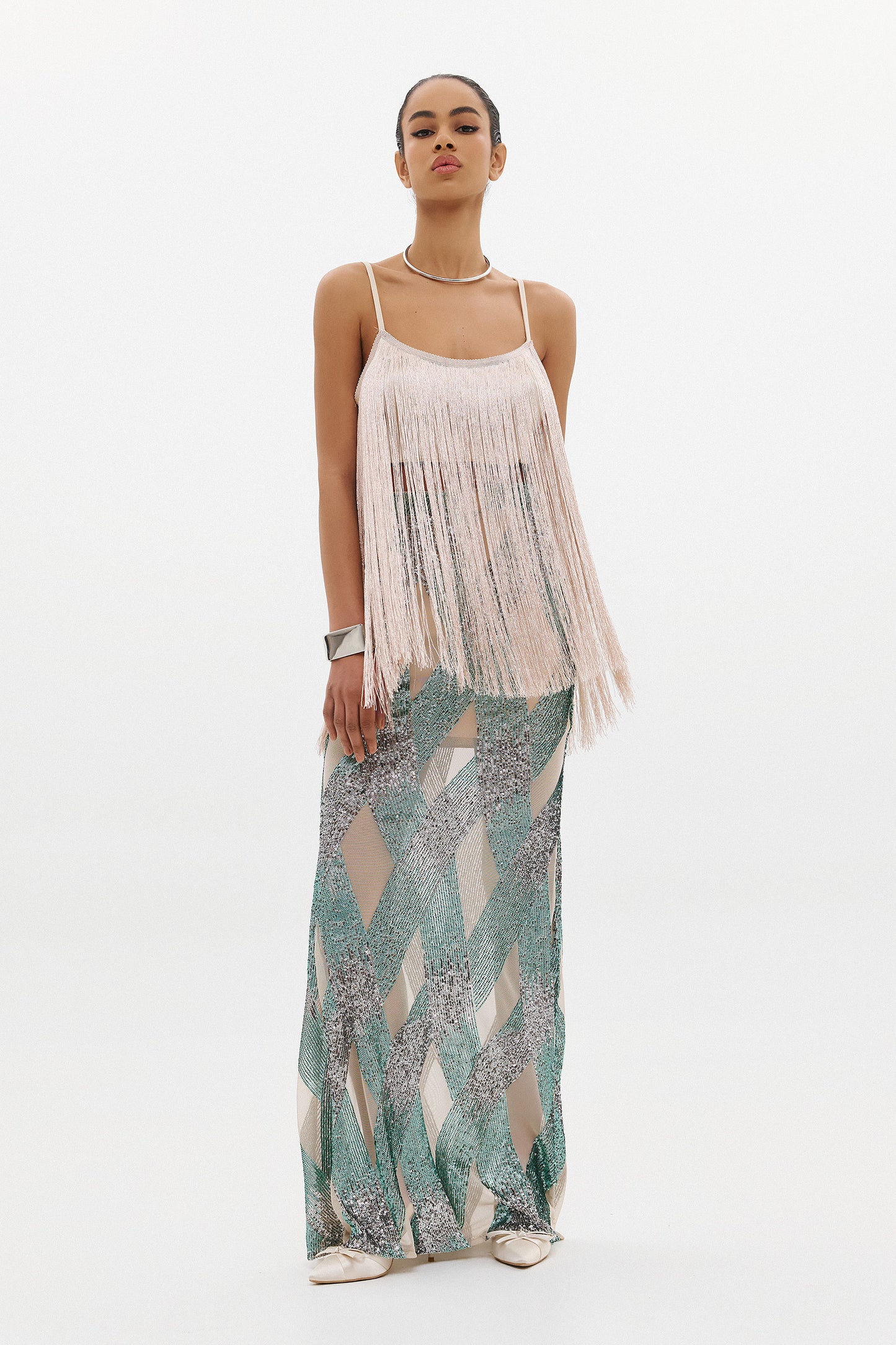 ARIELLA SEQUIN SKIRT  (20005A)