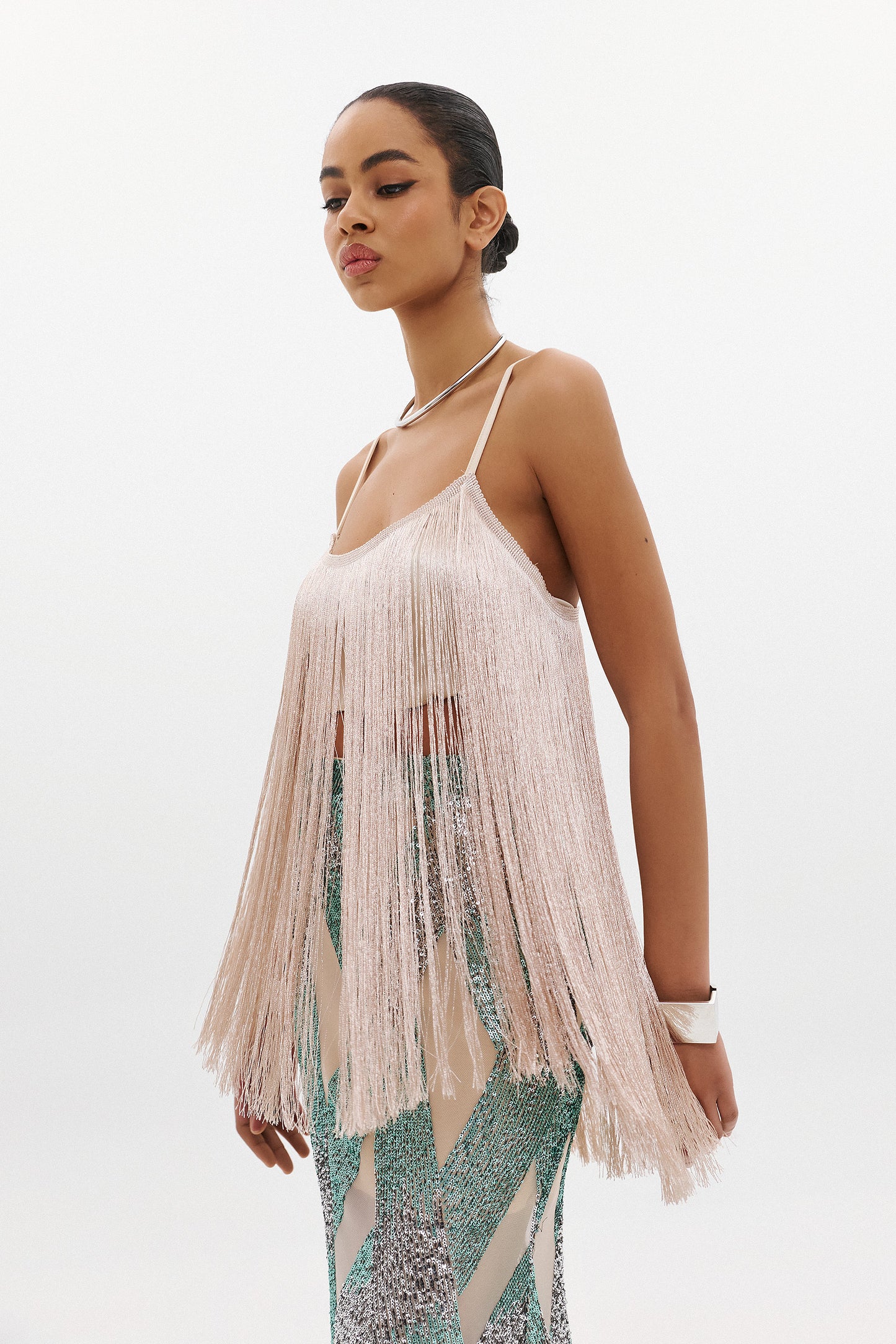 PAULINA FRINGE TOP  |  BLUSH  (20013)