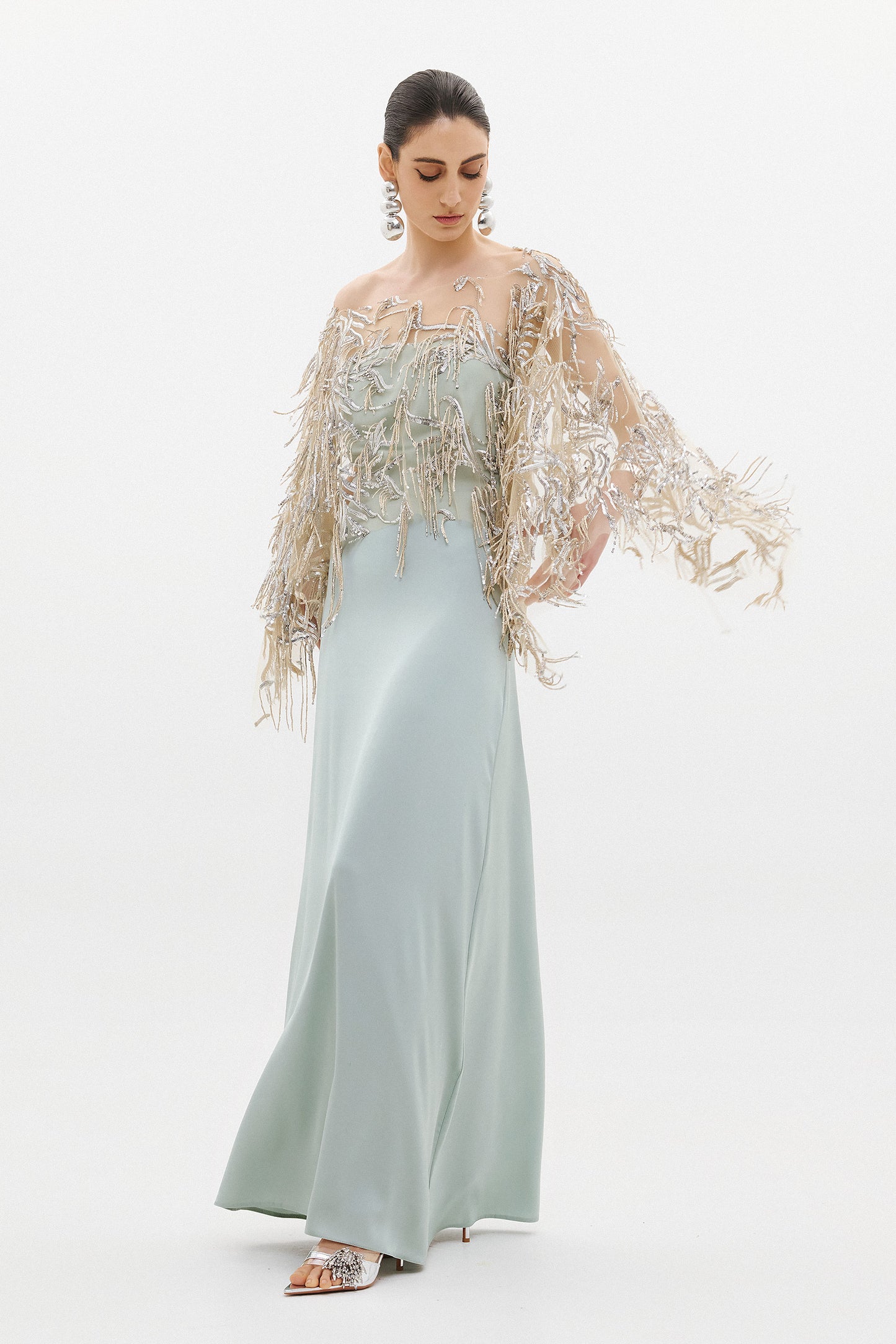 NOURIA DRESS  |  SAGE  (20025)