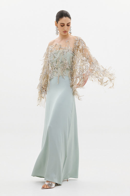 NOURIA DRESS  |  SAGE  (20025)