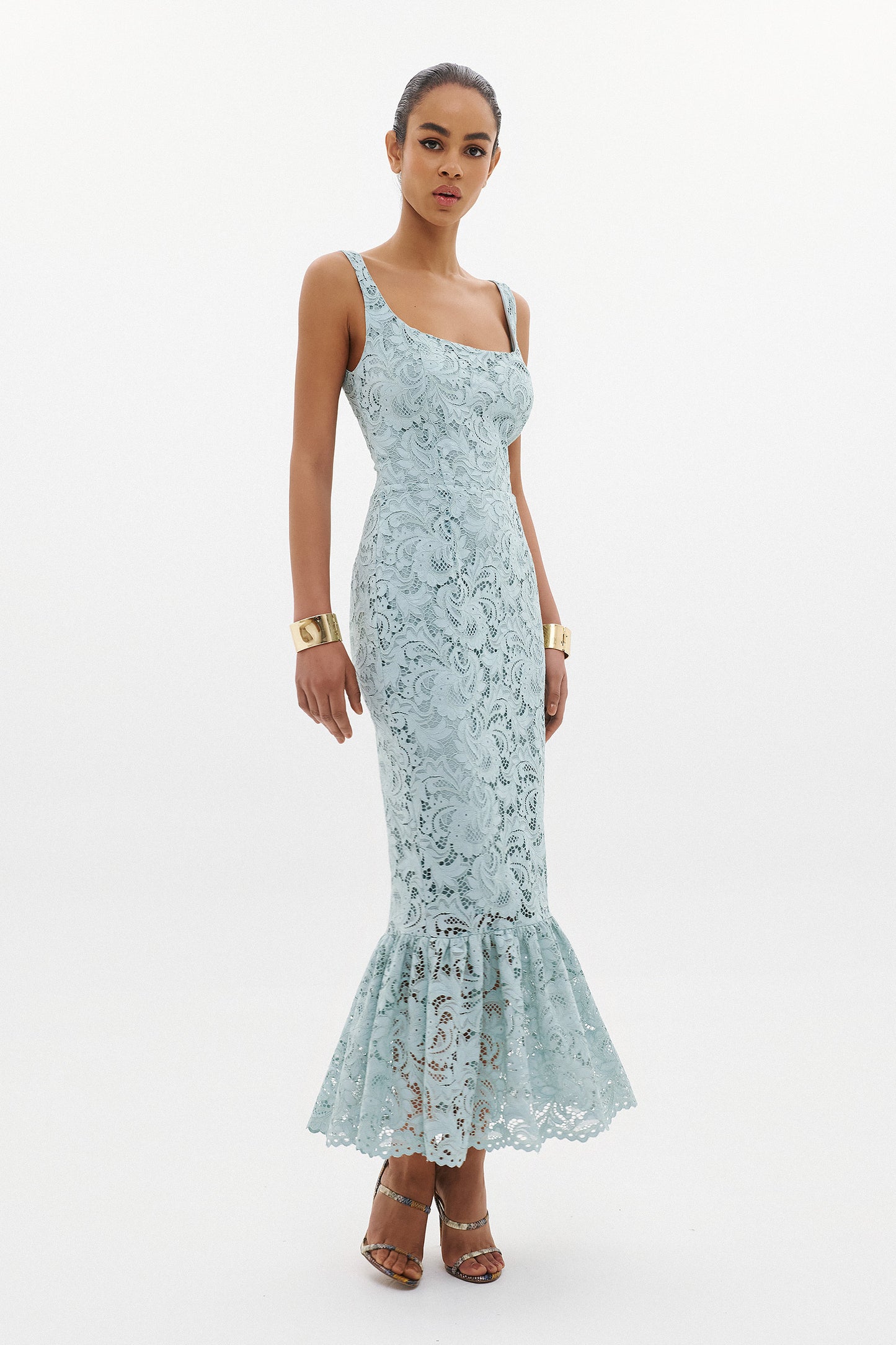 RAISA MIDI DRESS  |  MINT  (20002B)