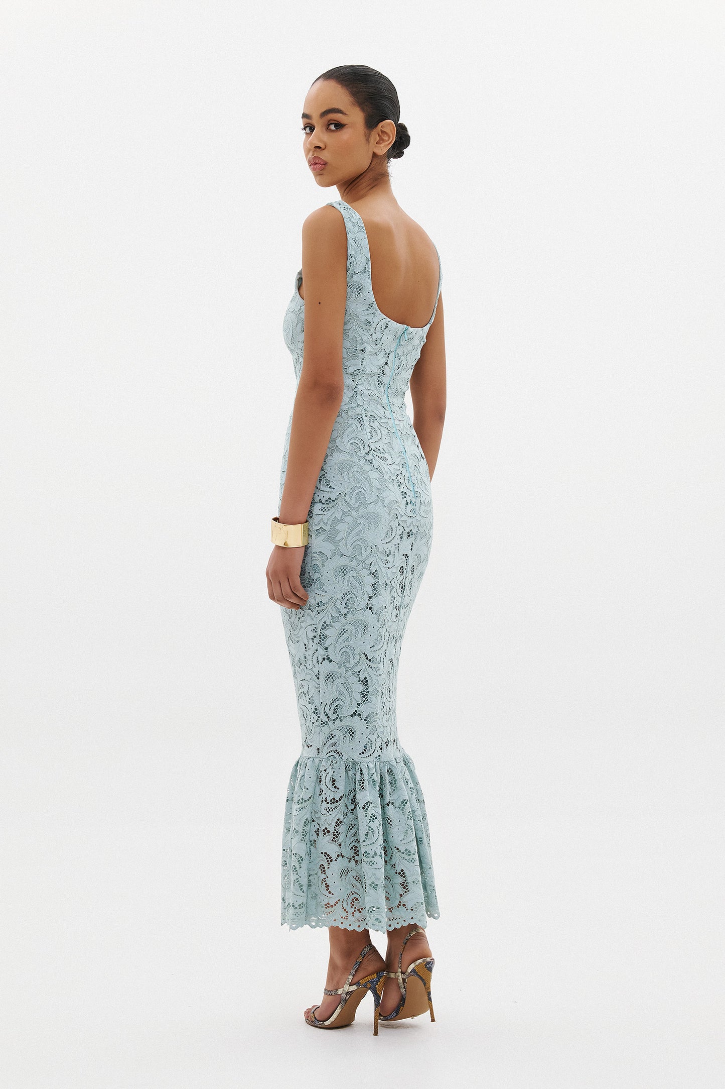 RAISA MIDI DRESS  |  MINT  (20002B)