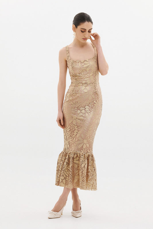 RAISA MIDI DRESS | COPPER  (20002A)