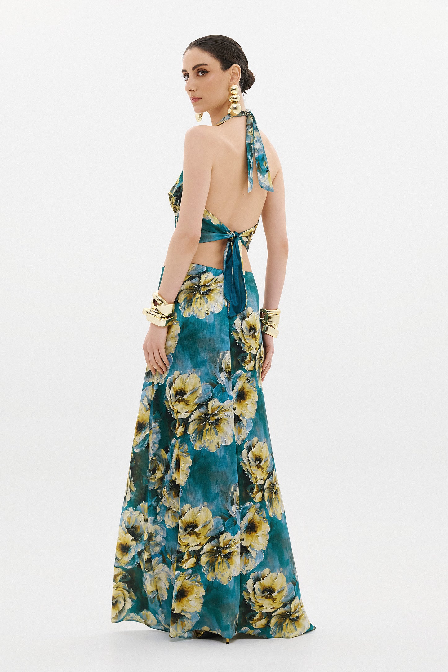LILY TOP  |  TEAL FLORAL  (20018)