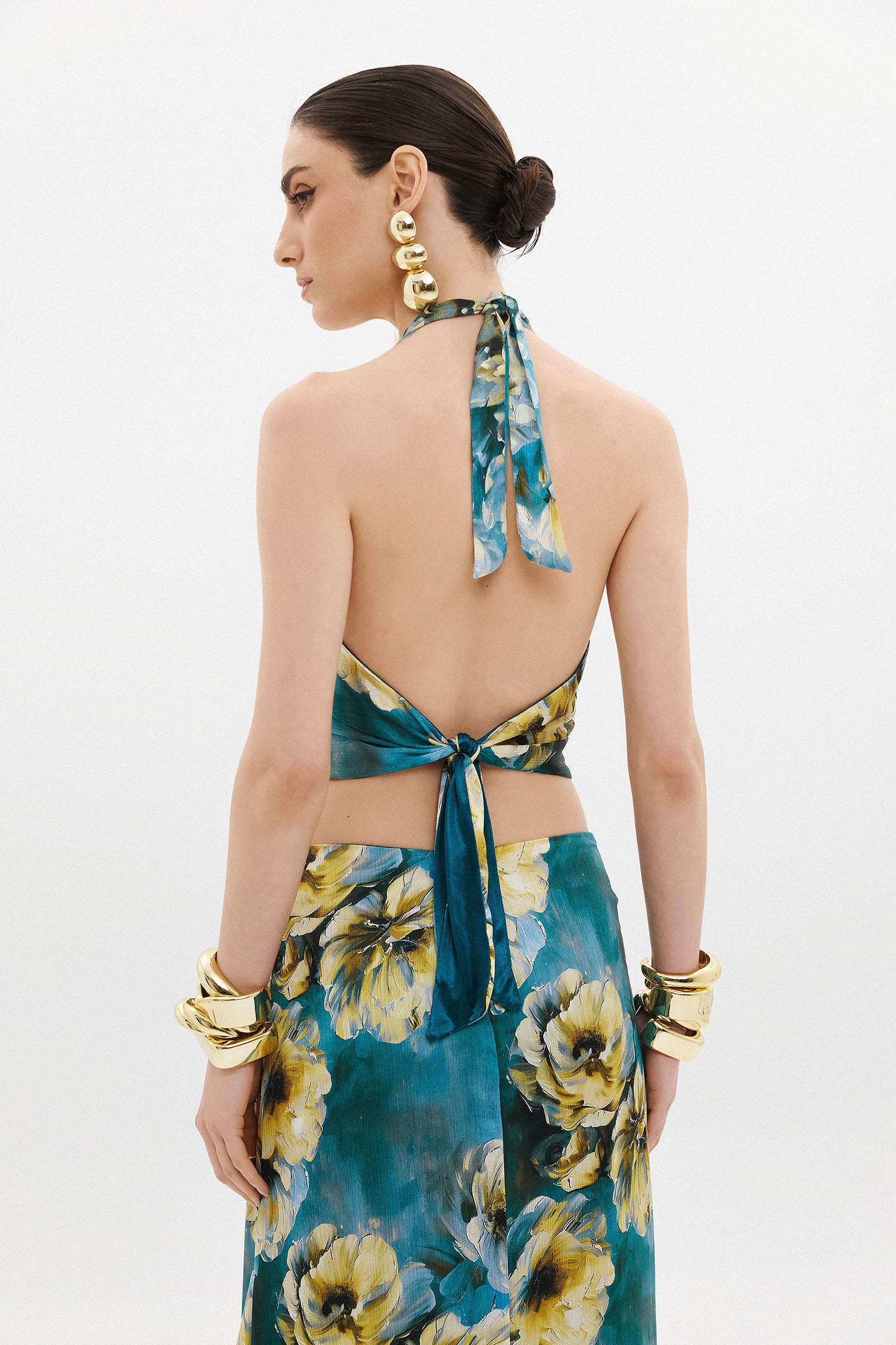 LILY TOP  |  TEAL FLORAL  (20018)