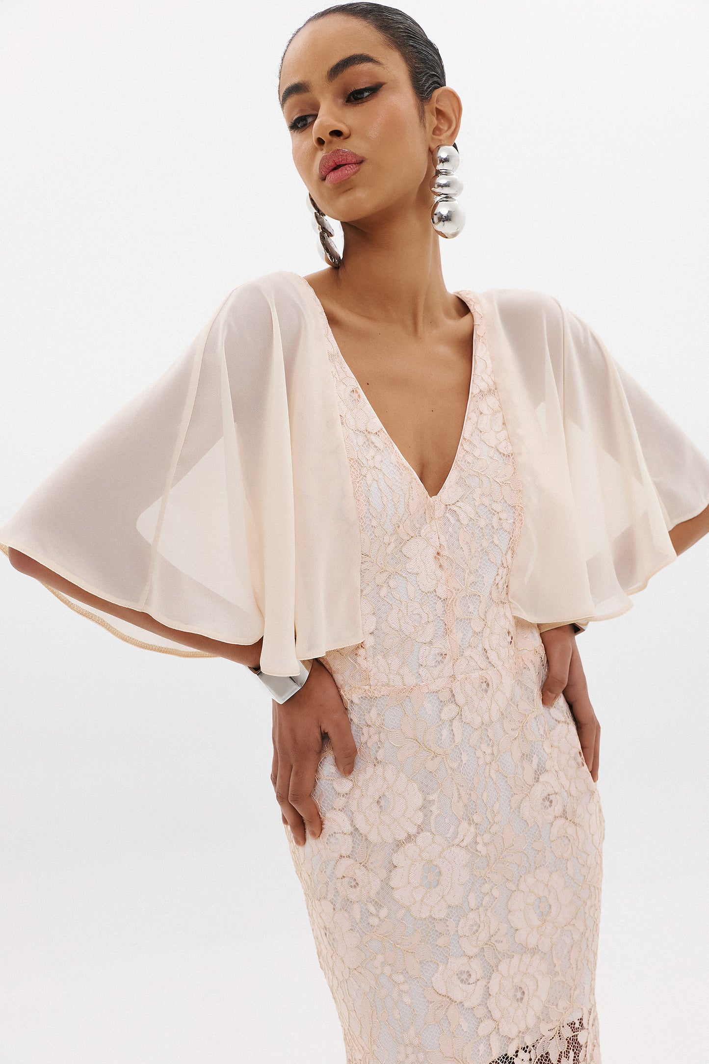 KLELIA LACE DRESS  |  BLUSH  (20015)