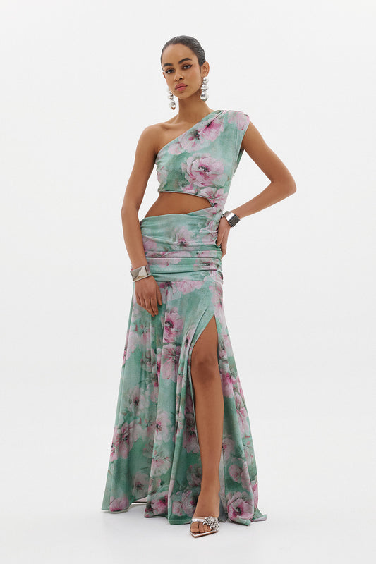 ROMINA DRESS  |  SEAFOAM FLORAL  (20022B)