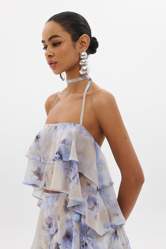 THEA TOP | AZZURE FLORAL  (20006A)