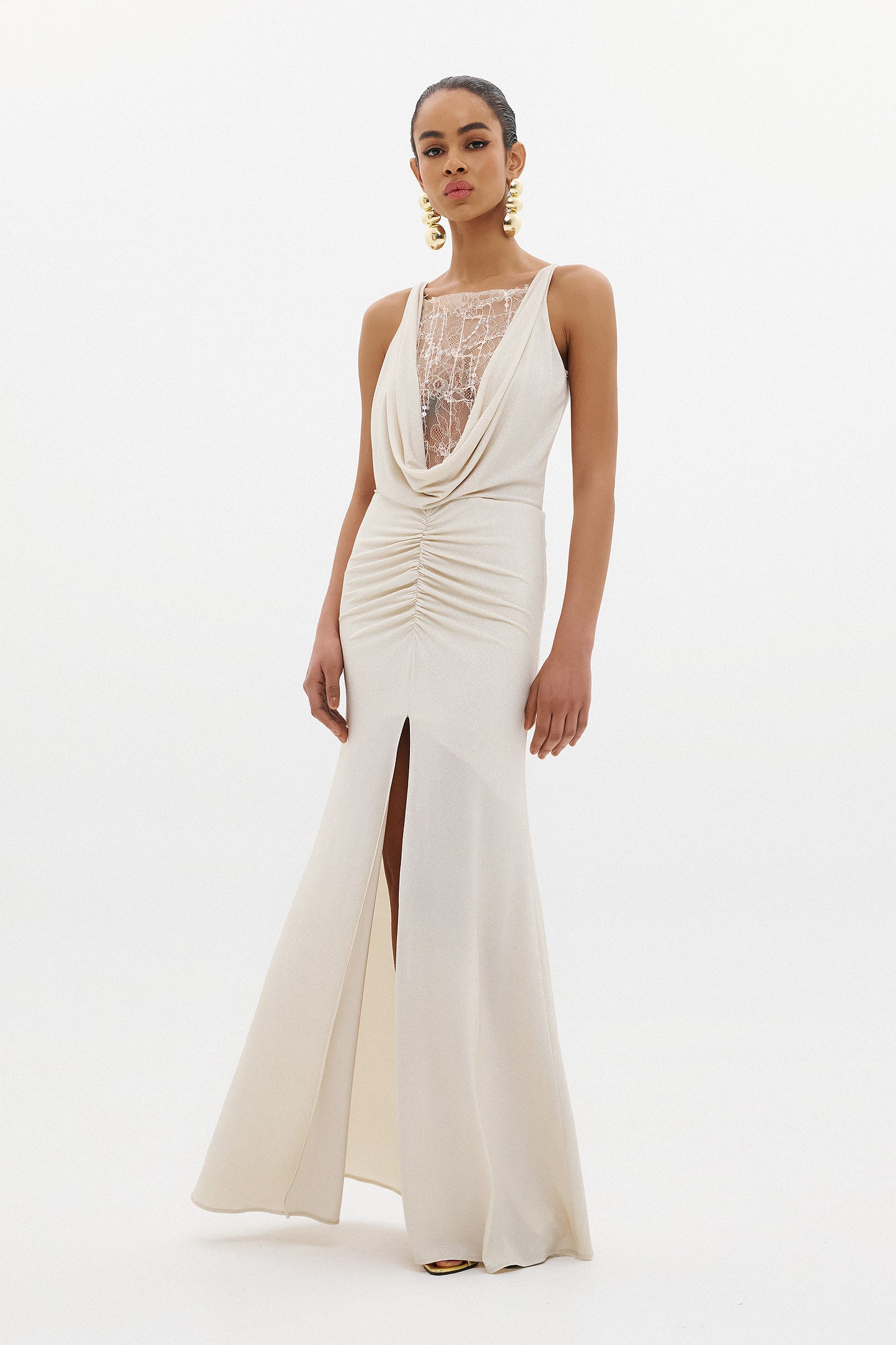 NAOMI DRESS  |  CHAMPAGNE GOLD  (20011B)