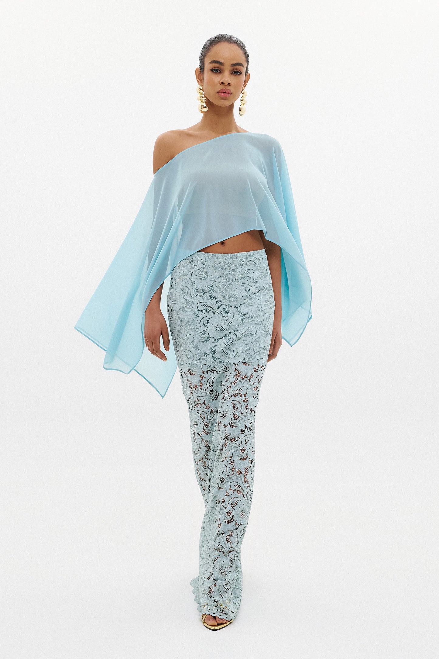 ARIELLA LACE SKIRT | MINT  (20005C)