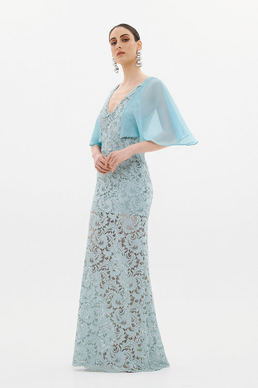 KLELIA  LACE DRESS  |  SAGE  (20015)