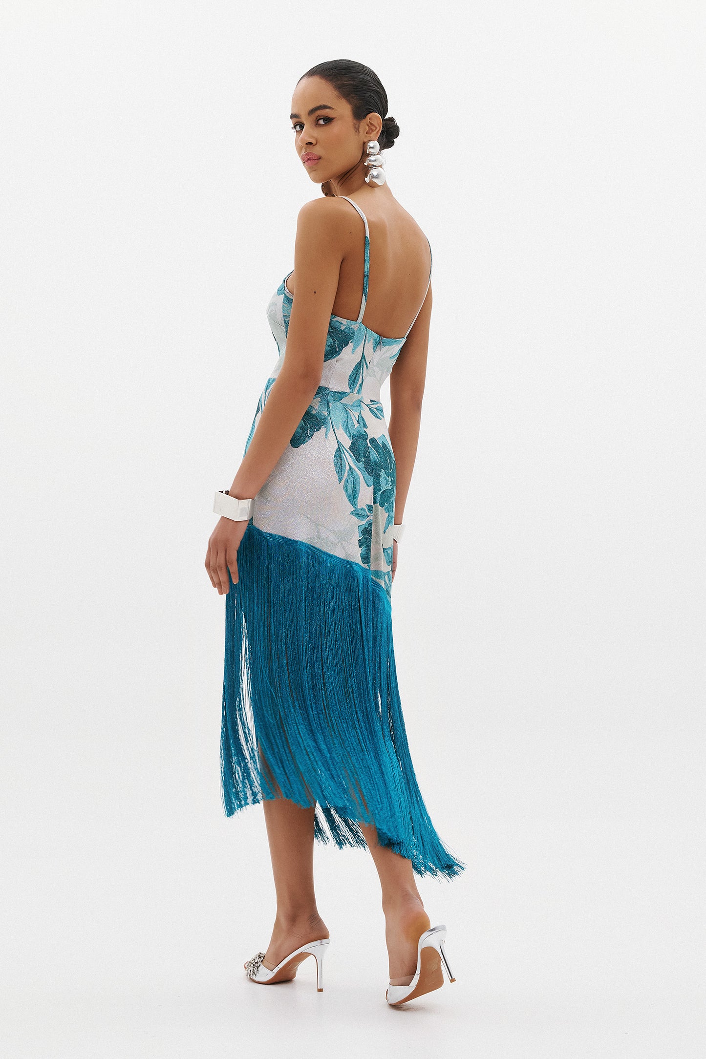 INGRID DRESS  |  AQUA FLORAL  (20009C)