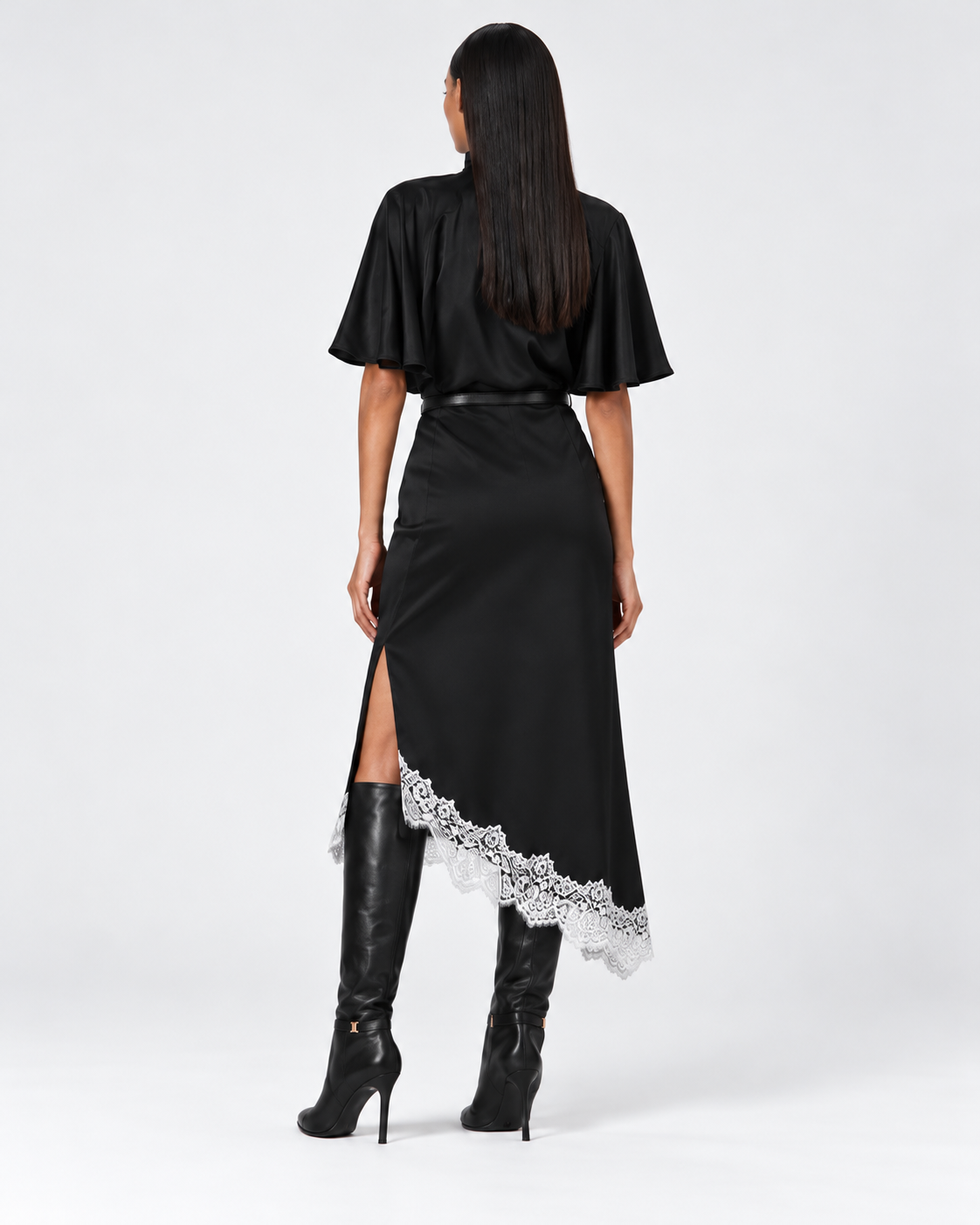 NAVIRA MIDI SKIRT  |  BLACK  (210007)