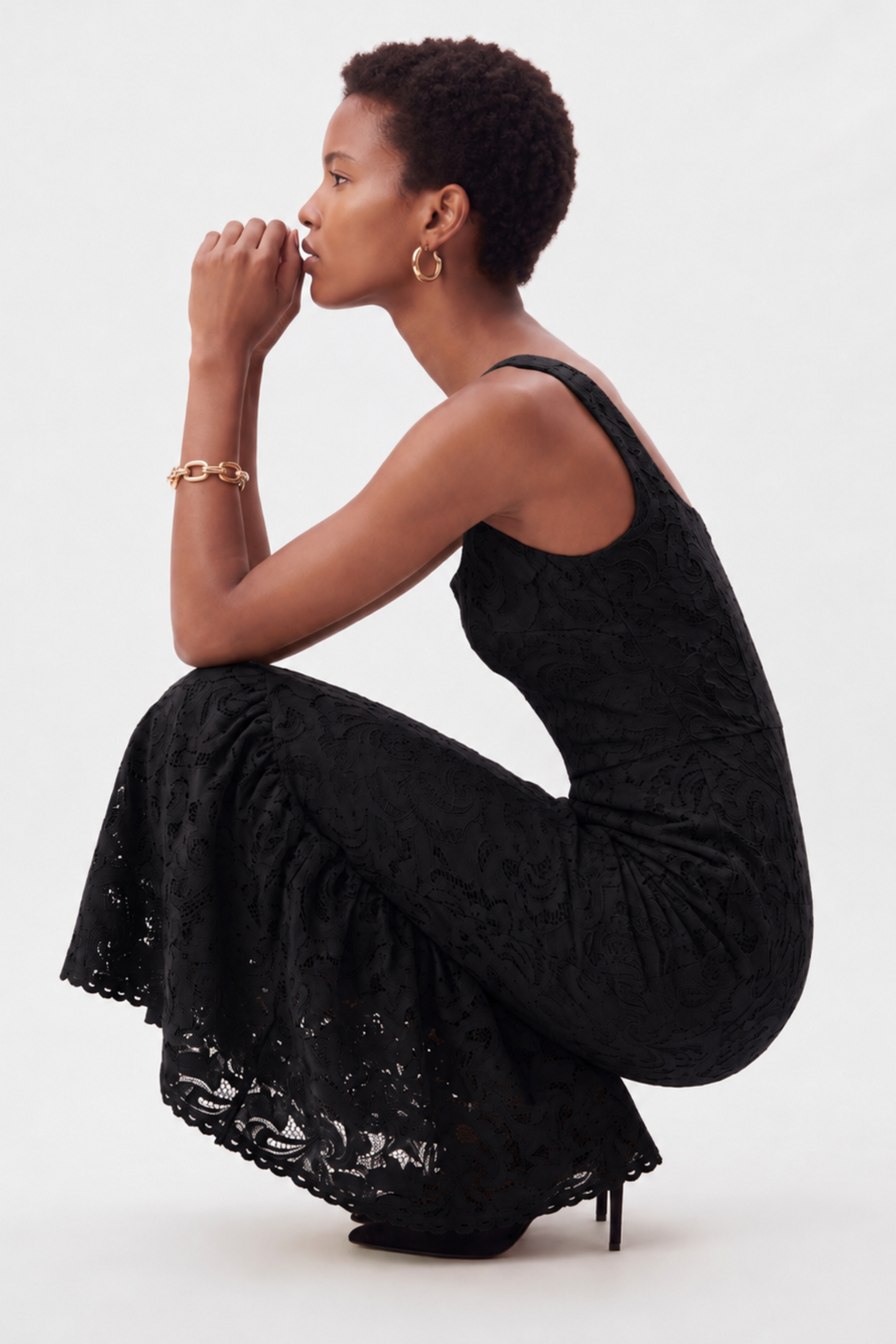 RAISA MIDI DRESS  |  BLACK (20002)