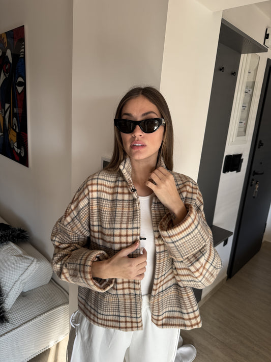 SYLIA COATIGAN | PLAID (19038)
