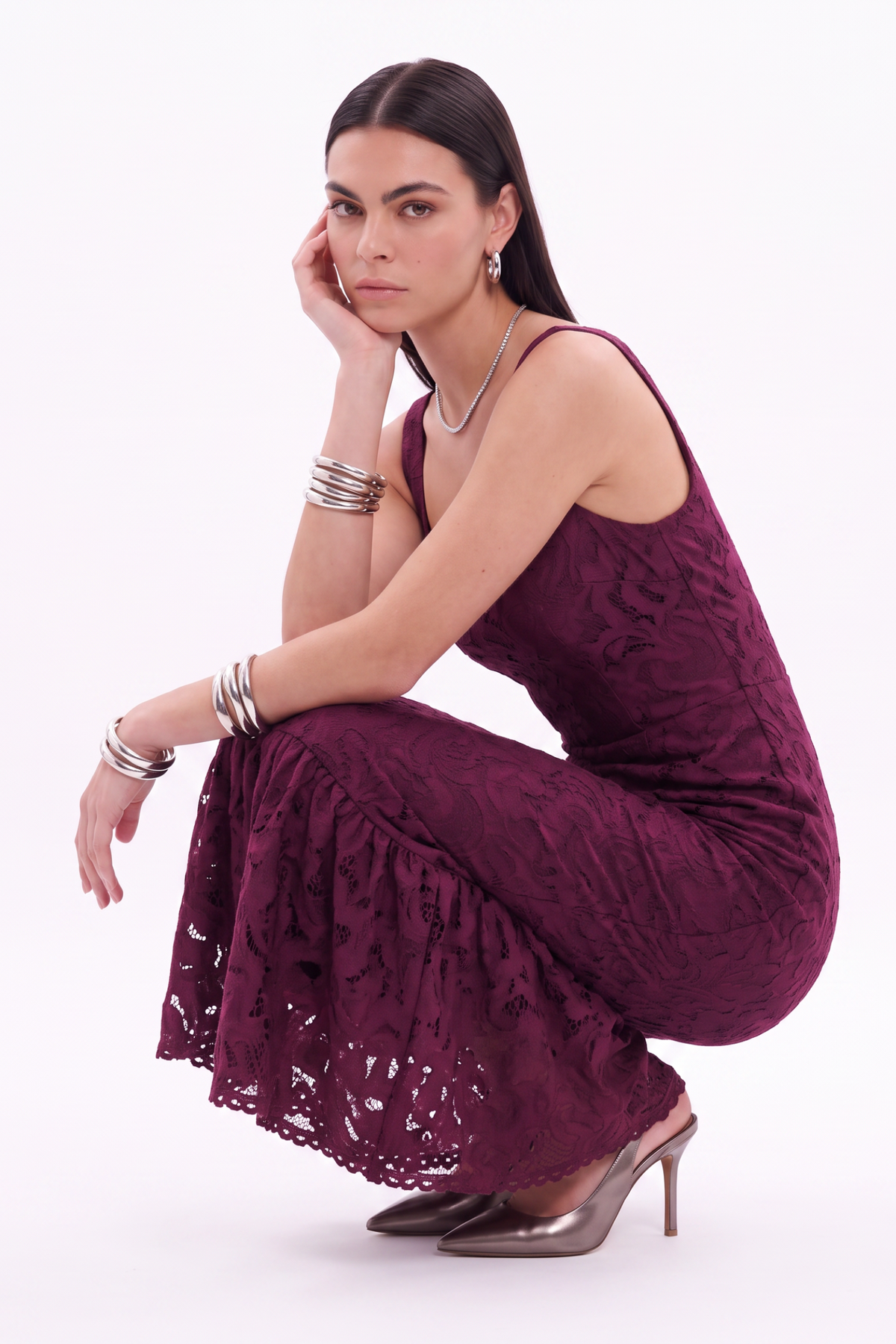 RAISA MIDI DRESS  |  MULBERRY WINE (20002)