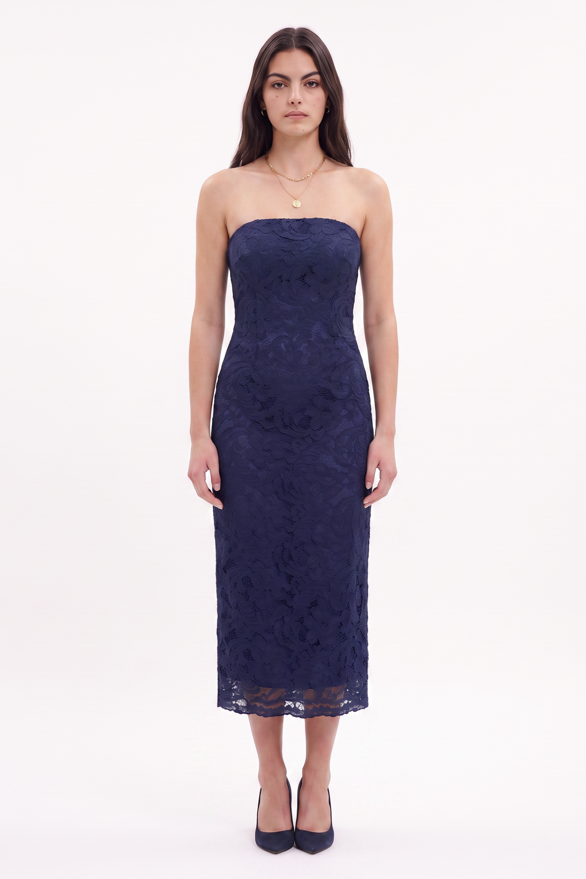 LIVIA MIDI DRESS  |  MIDNIGHT SAPPHIRE  (20027)