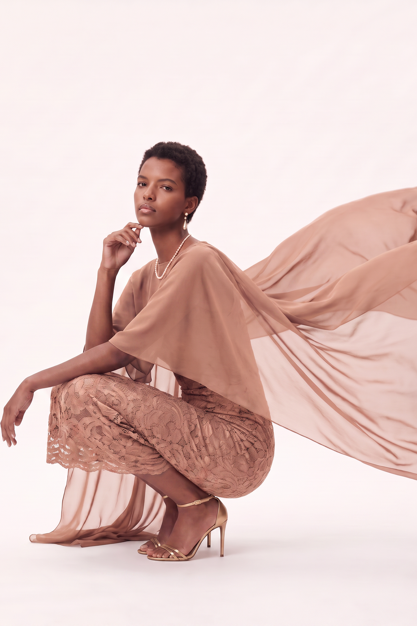 LIVIA MIDI DRESS  |  ROSE TAUPE  (20027)